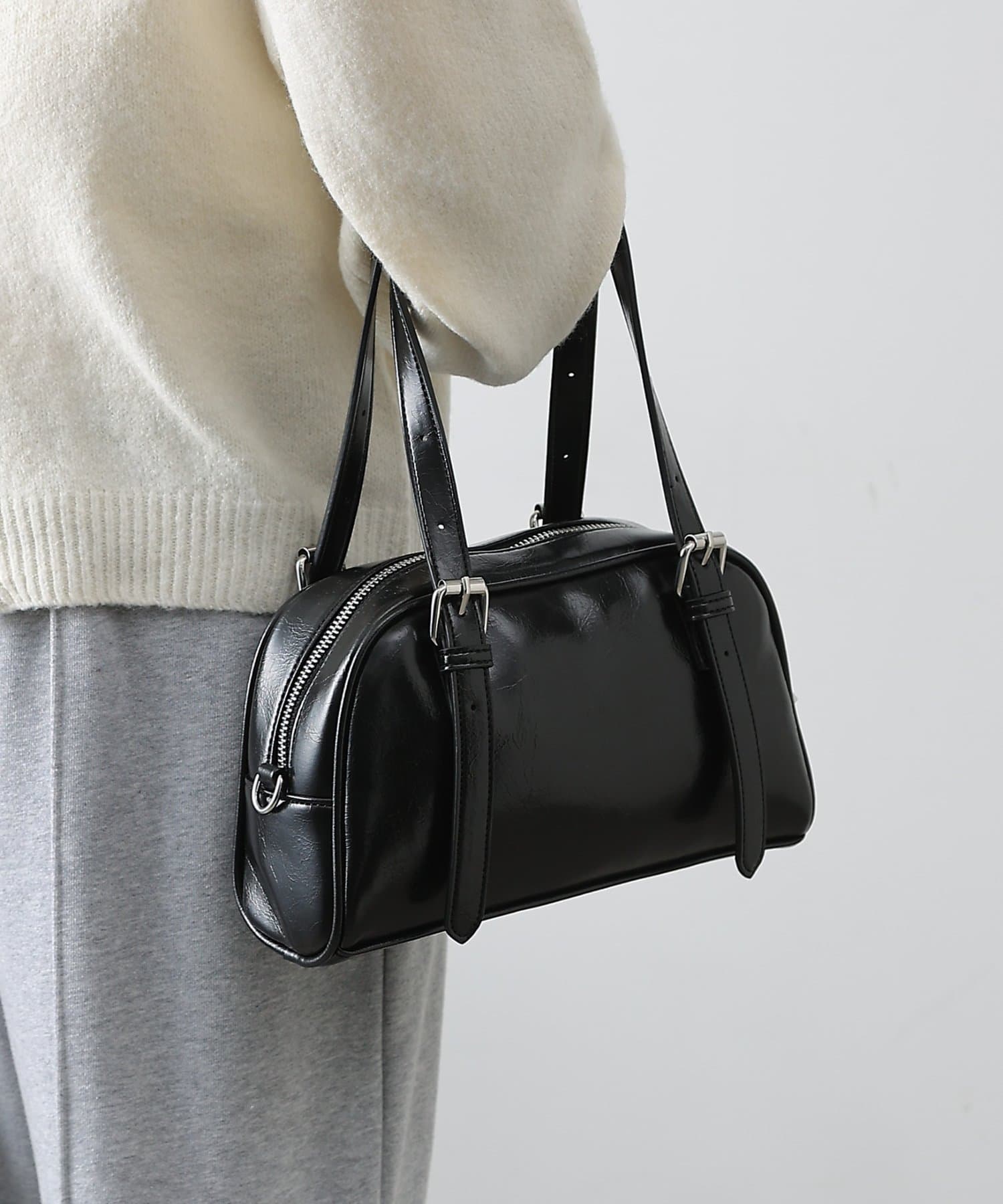 COLONY 2139(コロニー トゥーワンスリーナイン) ヴィンテージ合皮ミニボストンバッグ