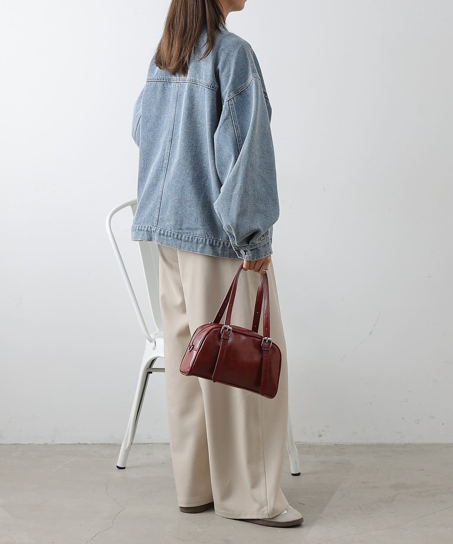 COLONY 2139(コロニー トゥーワンスリーナイン) ヴィンテージ合皮ミニボストンバッグ