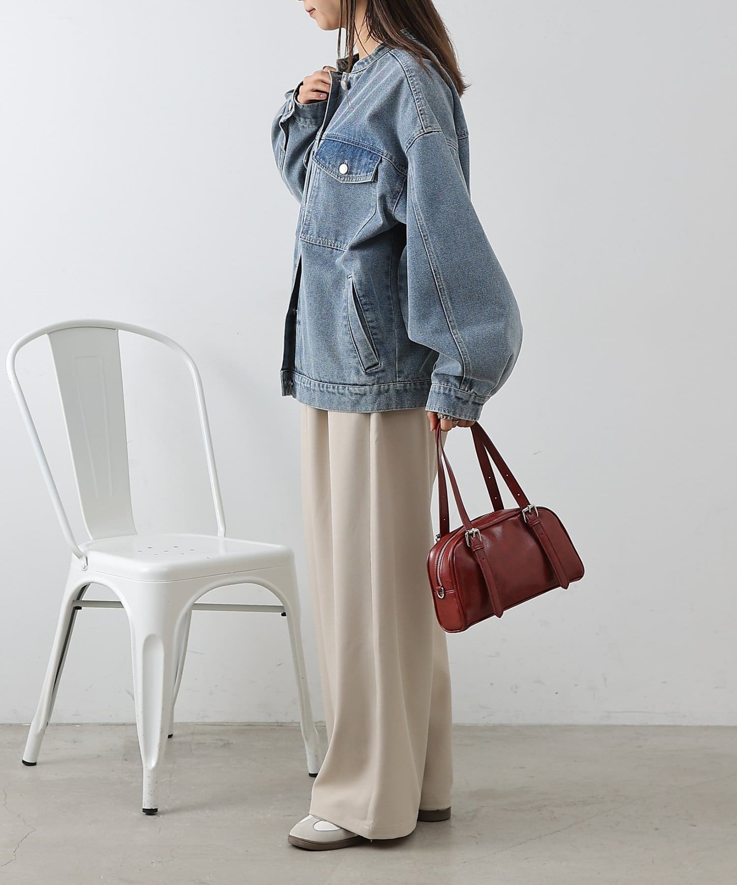 COLONY 2139(コロニー トゥーワンスリーナイン) ヴィンテージ合皮ミニボストンバッグ