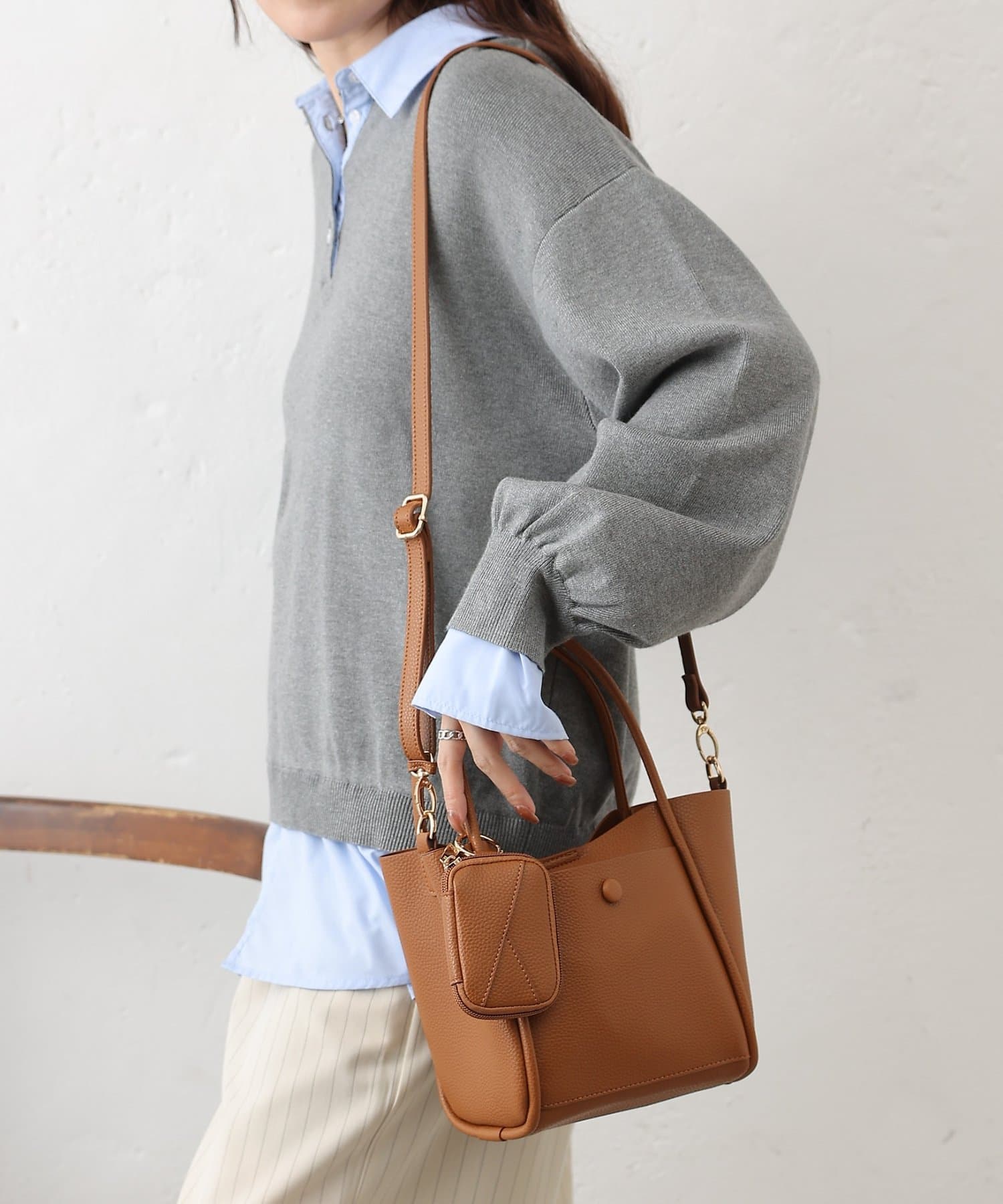 COLONY 2139(コロニー トゥーワンスリーナイン) ポーチ付きミニトートバッグ