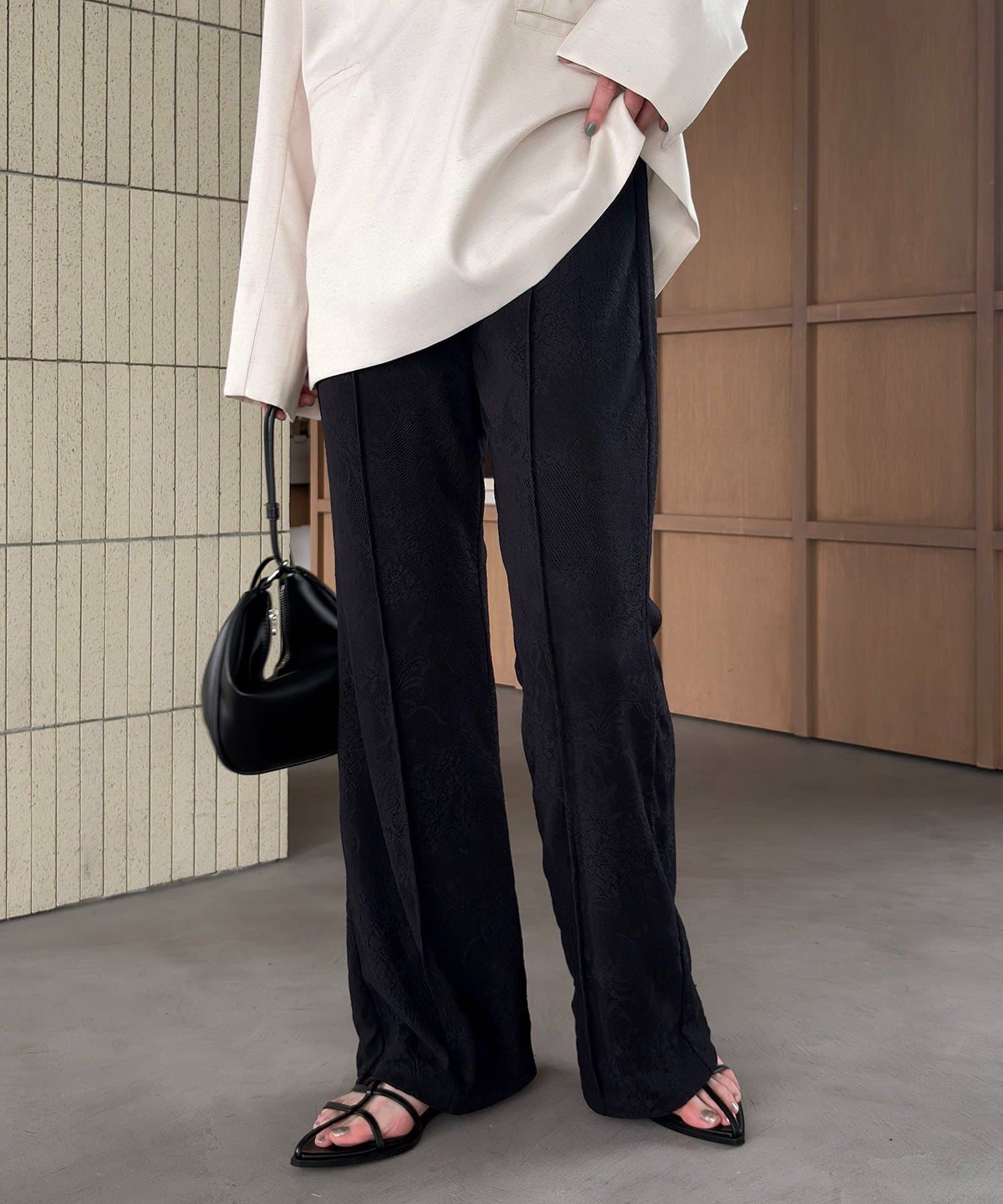 CAPRICIEUX LE'MAGE(カプリシュレマージュ) レースフレアパンツ