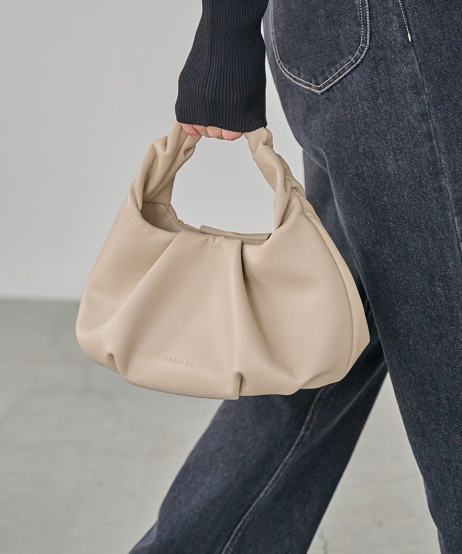 CAPRICIEUX LE'MAGE(カプリシュレマージュ) ギャザーハンドルバッグ