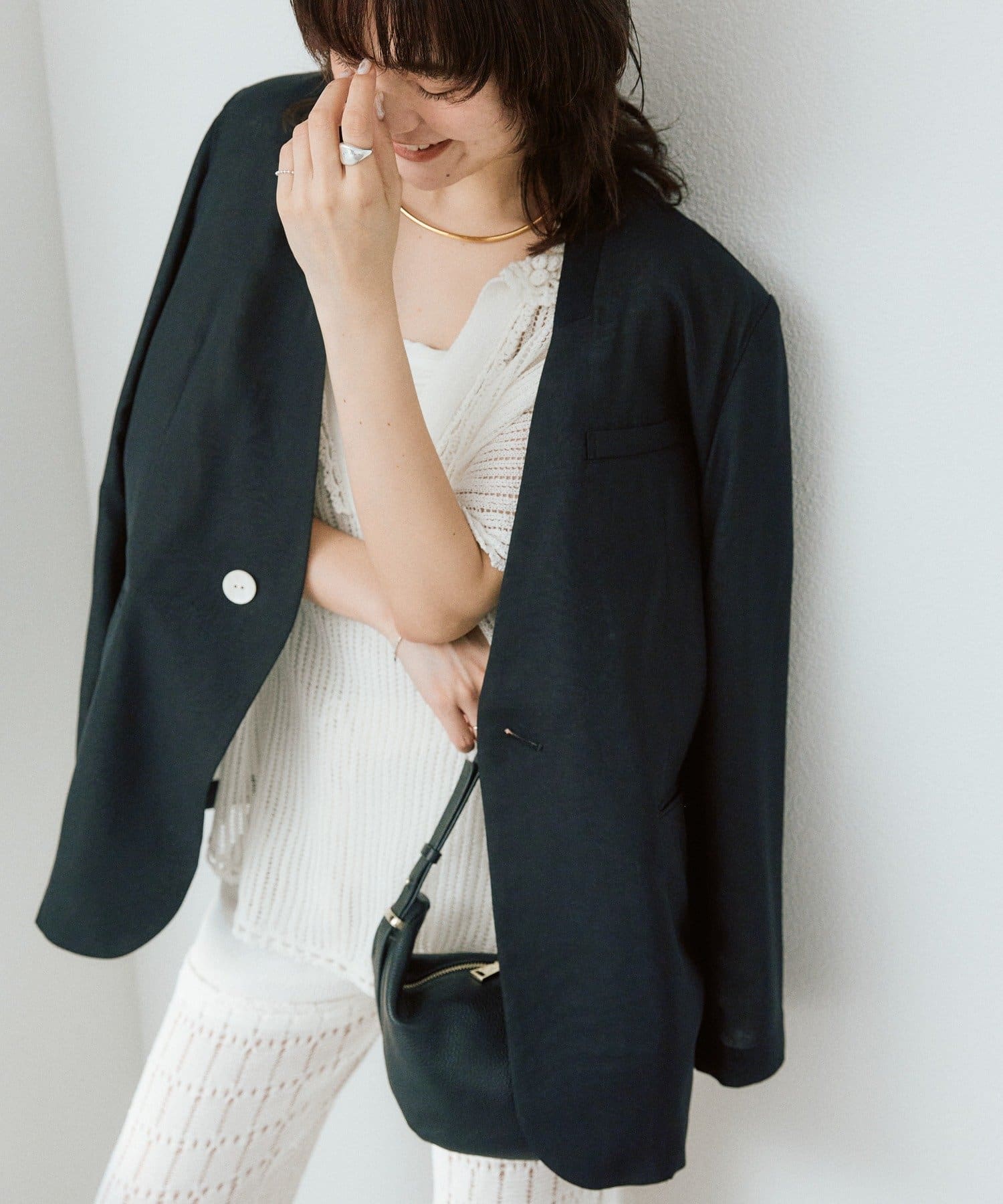 RIVE DROITE(リヴドロワ) 予約【à Nice （ア ・ニース）】ノーカラージャケット/5月中旬お届け予定