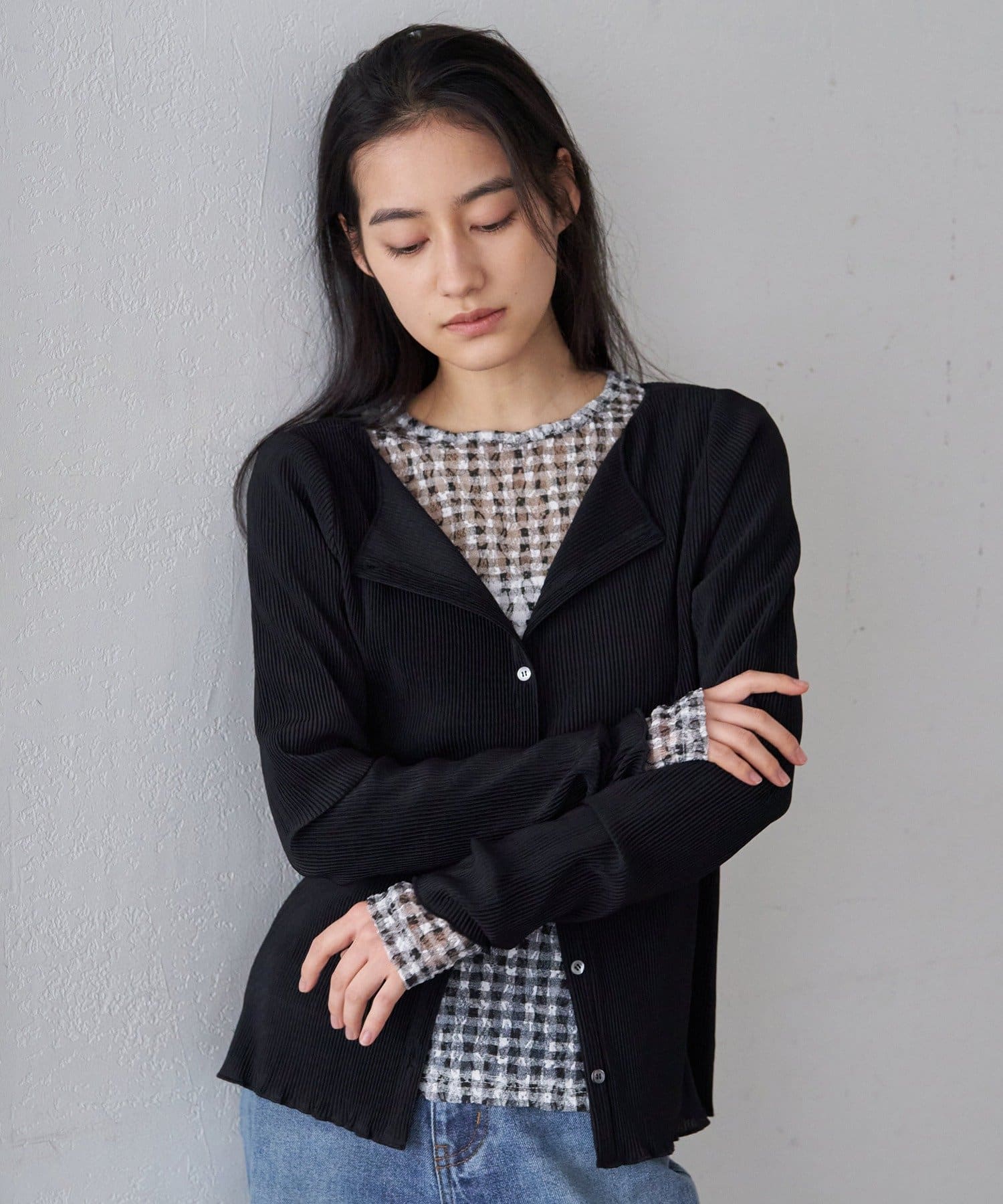 SHENERY(シーナリー) 【26SS予約】レースチェックプルオーバー