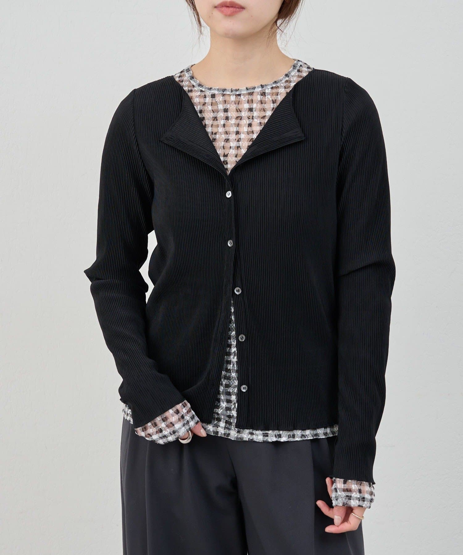 SHENERY(シーナリー) 【26SS予約】レースチェックプルオーバー