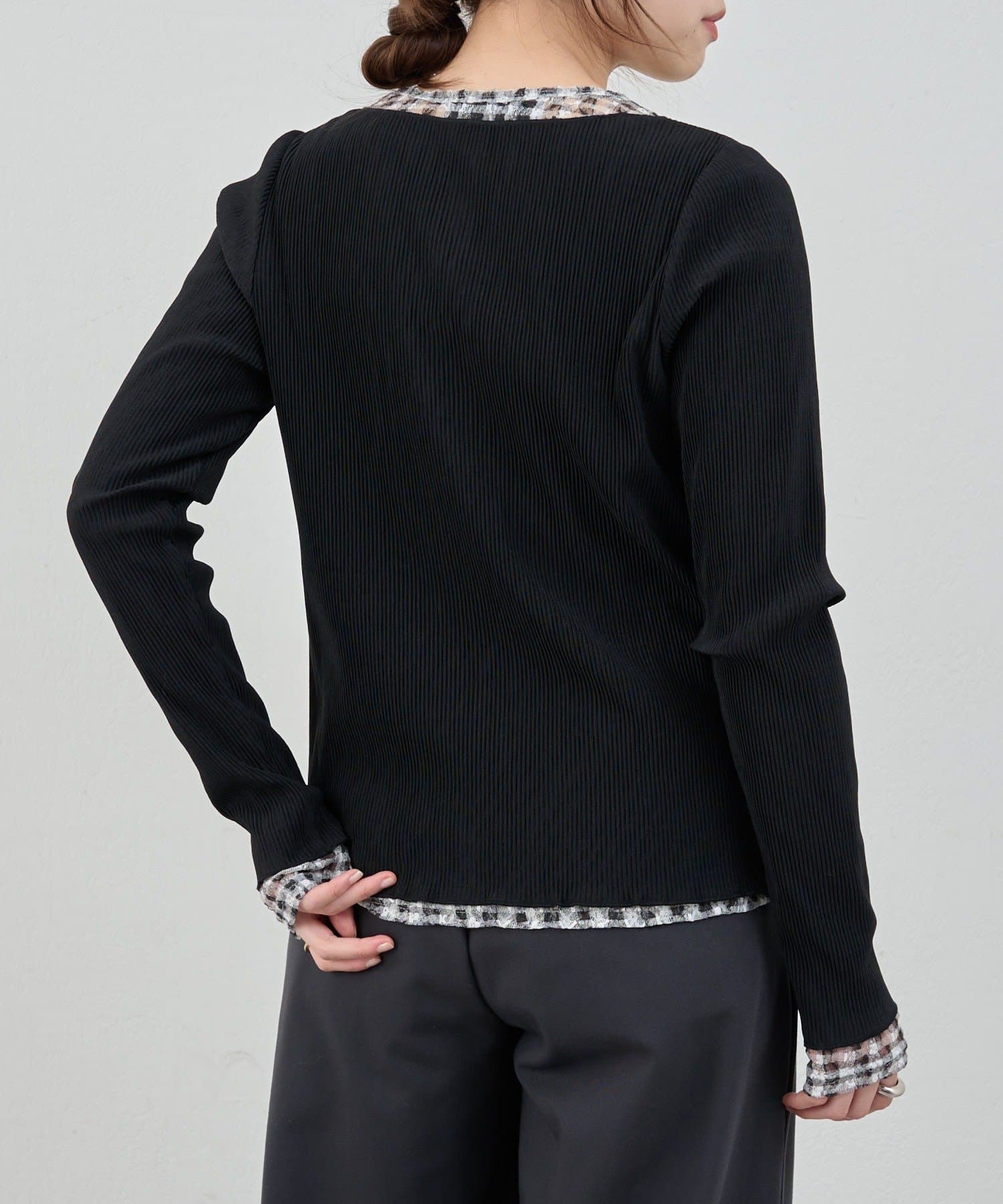 SHENERY(シーナリー) 【26SS予約】レースチェックプルオーバー