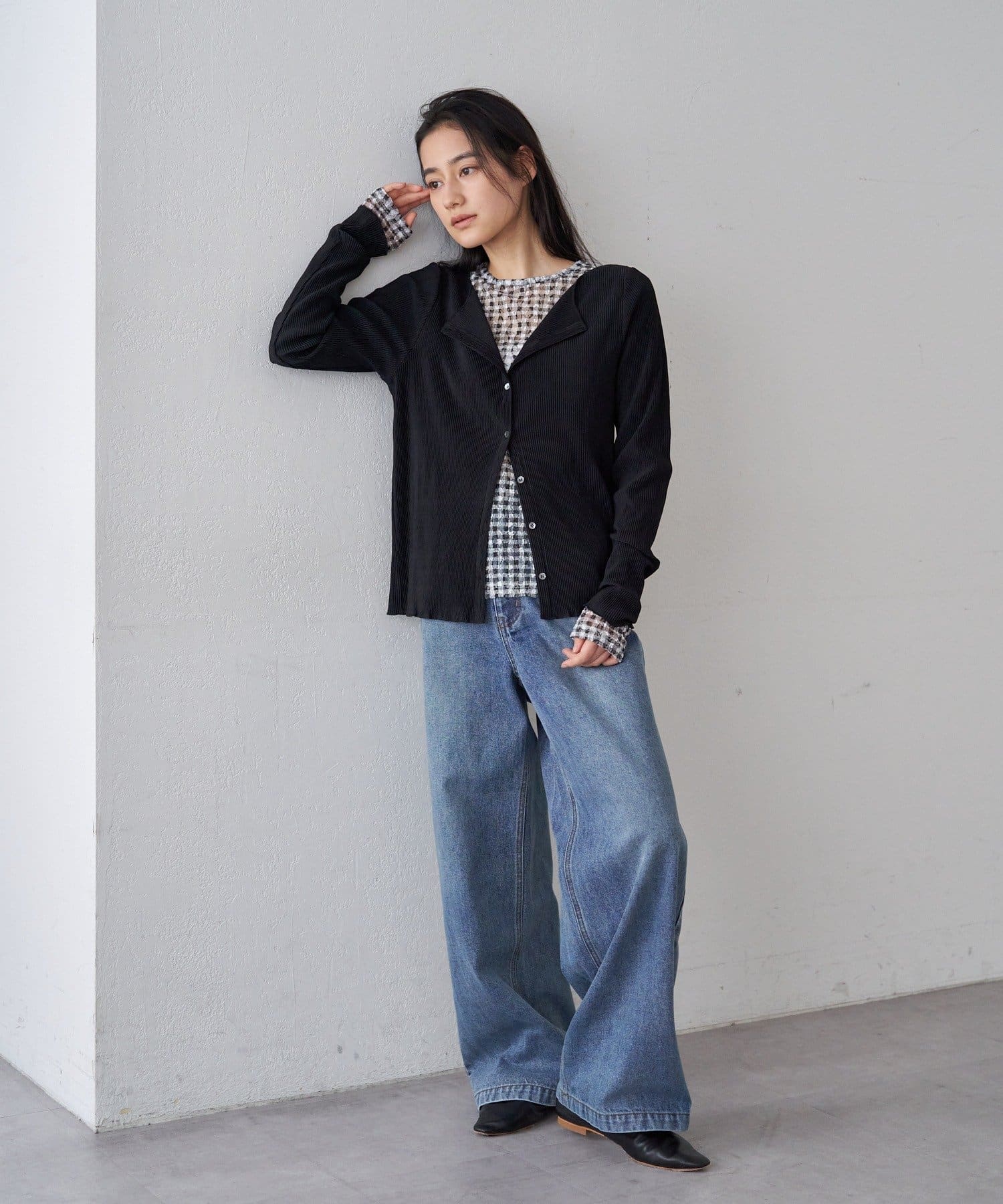 SHENERY(シーナリー) 【26SS予約】レースチェックプルオーバー