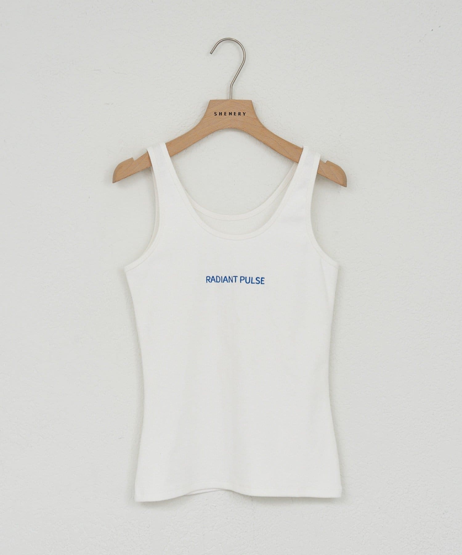 26SS予約】刺繍リブタンクトップ | SHENERY(シーナリー)レディース