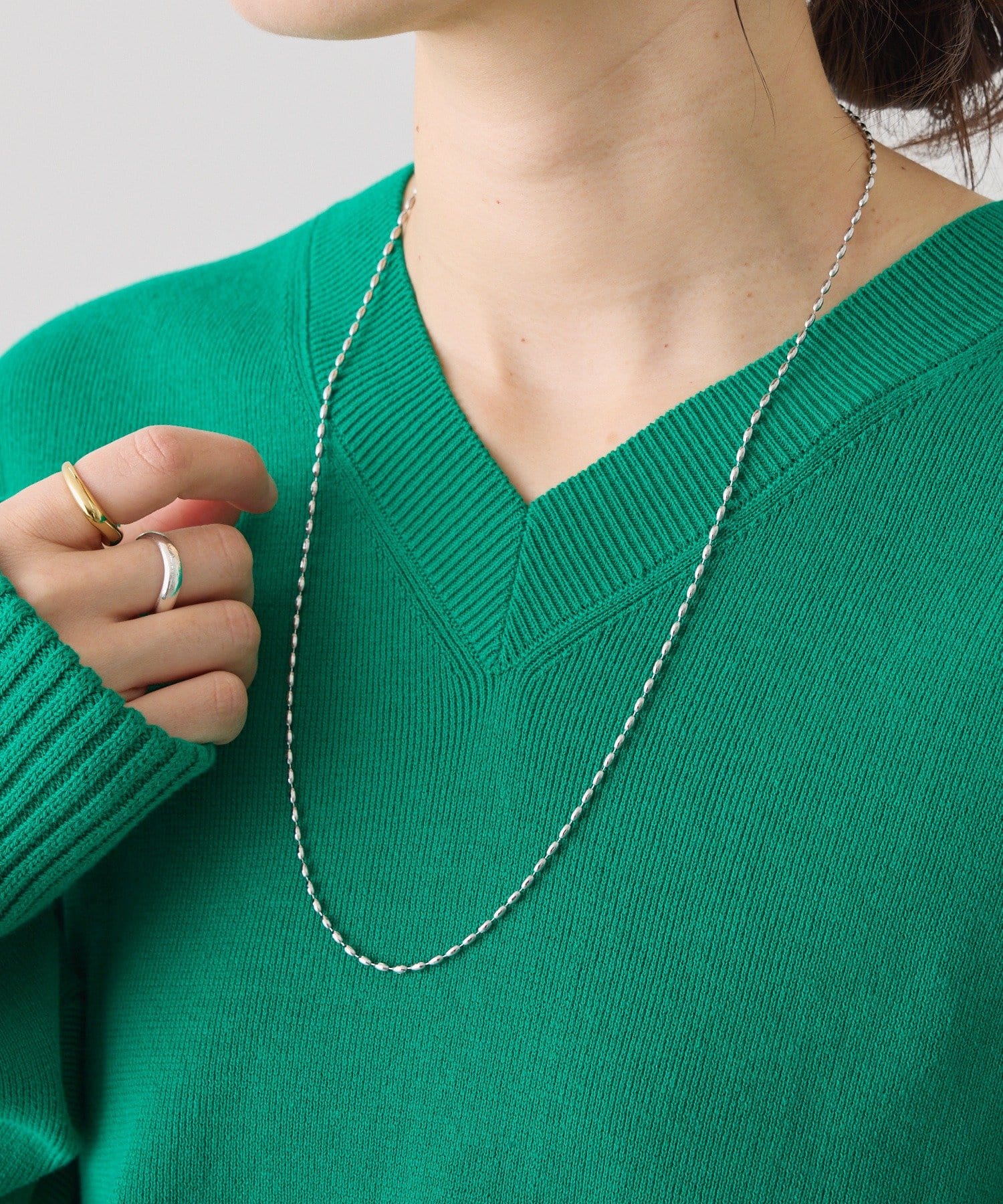 RIVE DROITE(リヴドロワ) 予約【R.good(アールドットグッド)】ナローボールチェーンラリエット