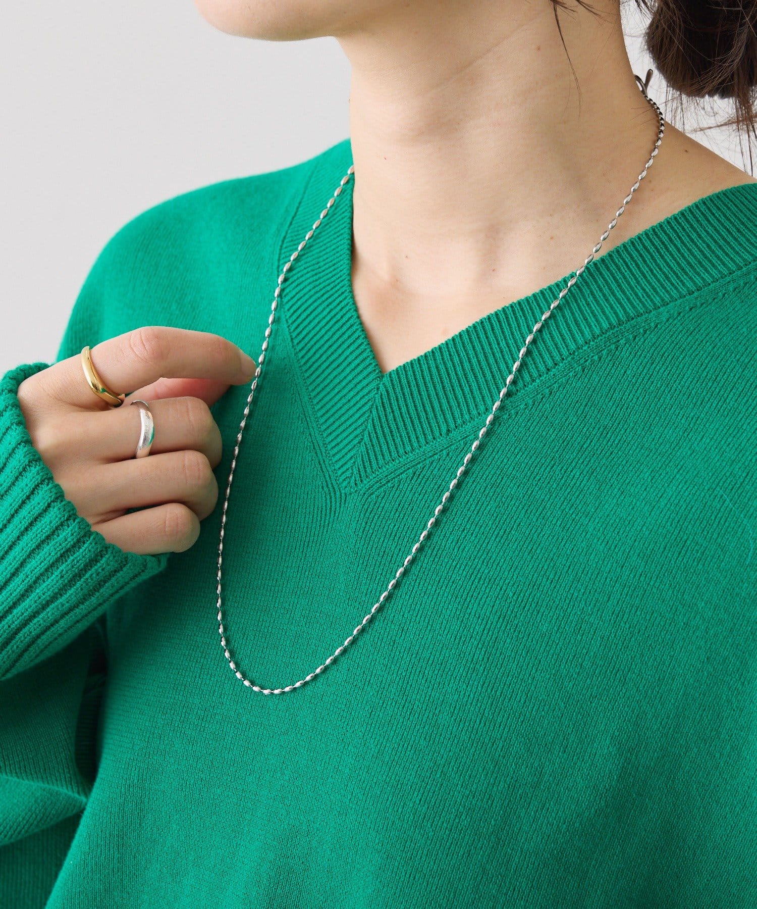 RIVE DROITE(リヴドロワ) 予約【R.good(アールドットグッド)】ナローボールチェーンラリエット