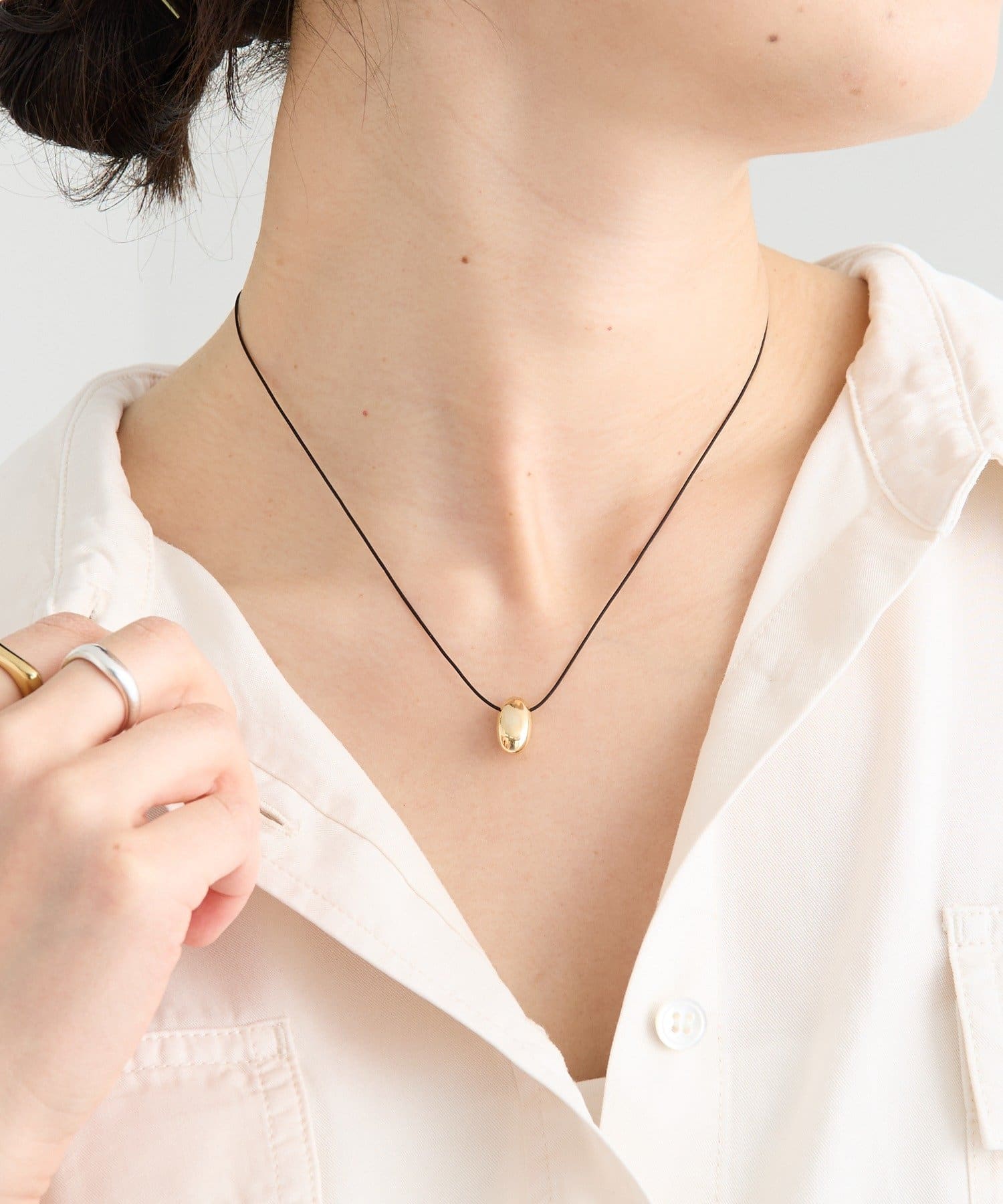 RIVE DROITE(リヴドロワ) 予約【洗練された印象に】スマートボールコードネックレス