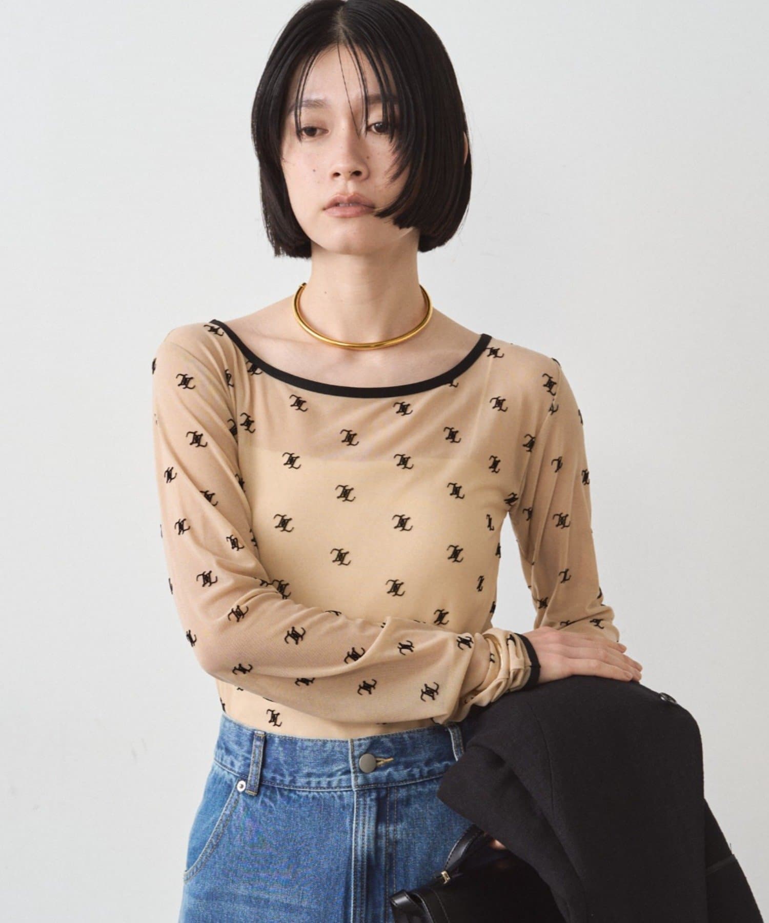 LOUNGEDRESS(ラウンジドレス) モノグラムシアープルオーバー