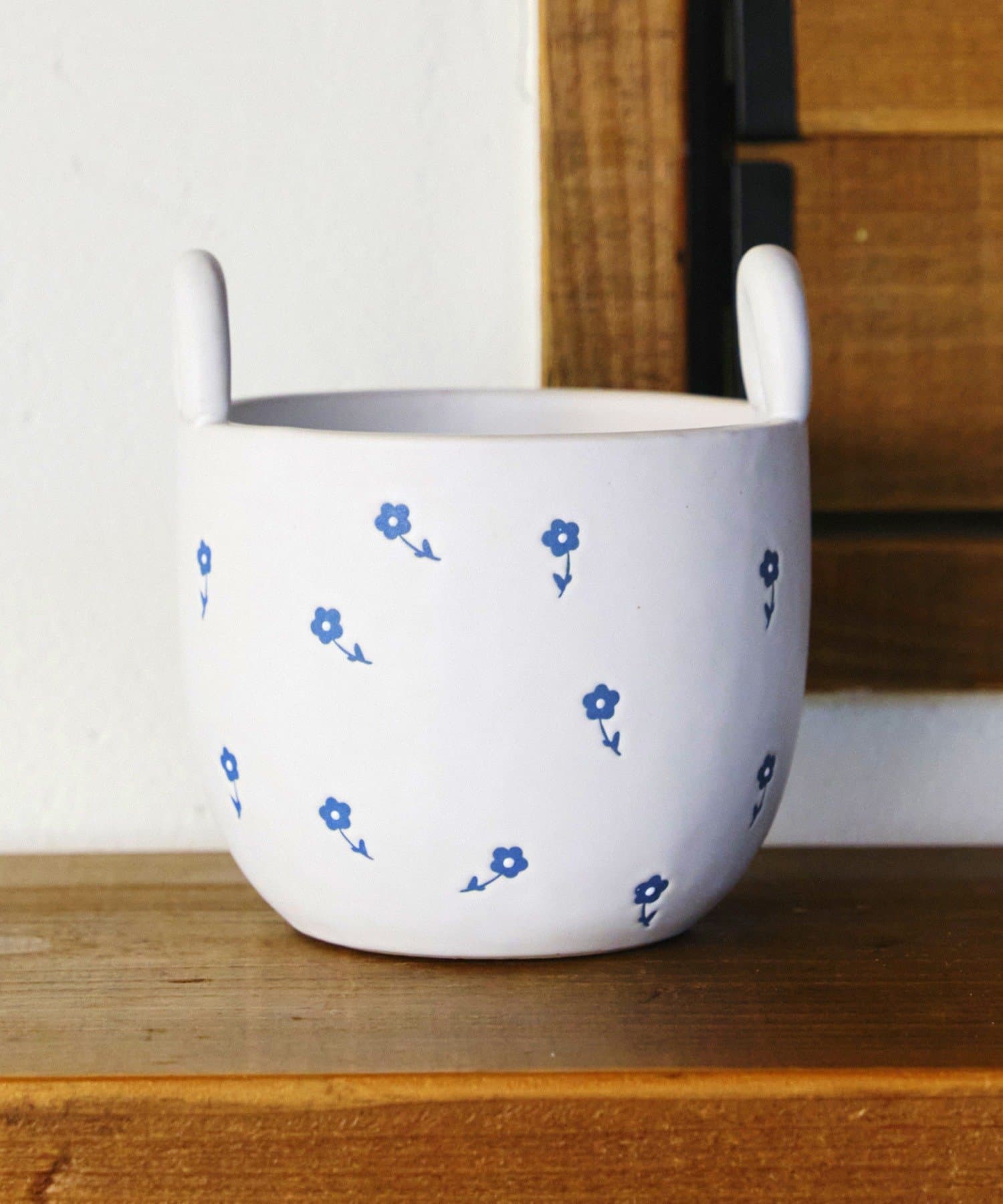 salut!(サリュ) 小花柄バスケットポットカバー3号