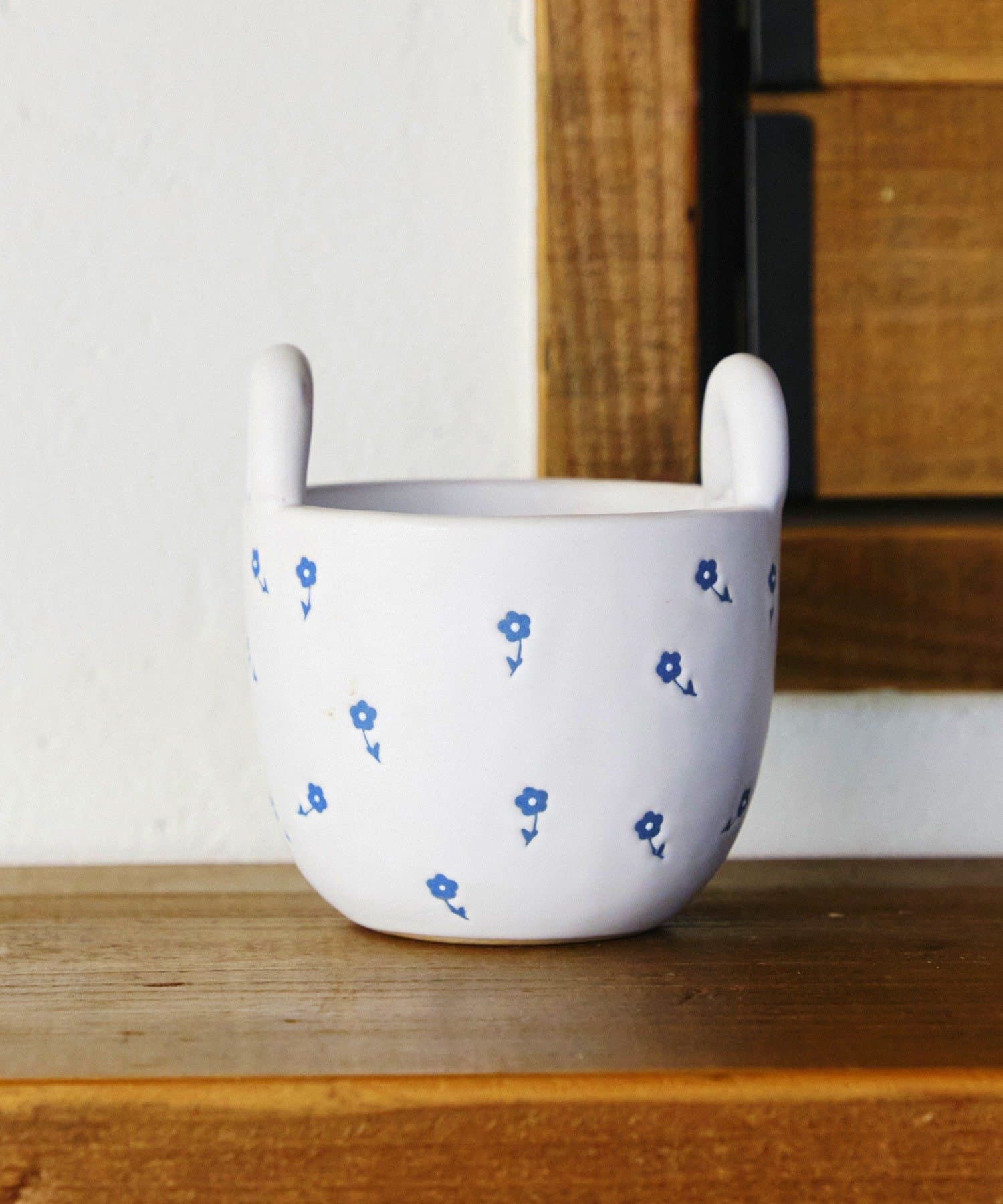 salut!(サリュ) 小花柄バスケットポットカバー2号