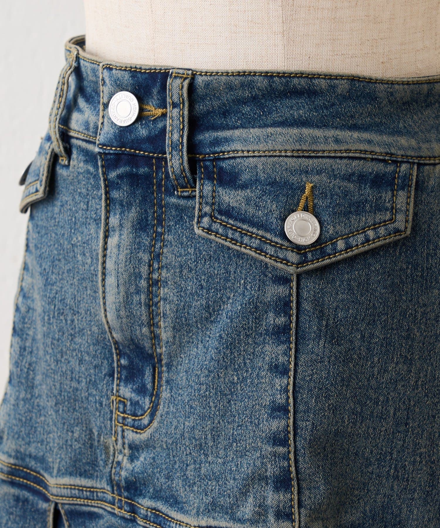 Remind me and forever(リマインドミーアンドフォーエバー) 【2026SS】デニムプリーツミニスカート