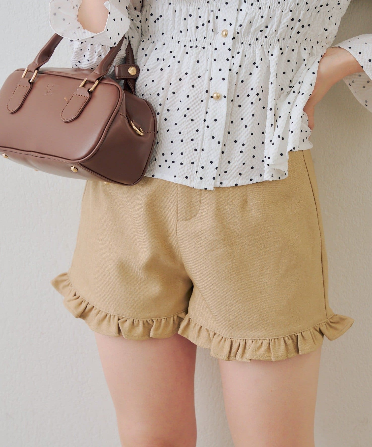 Remind me and forever(リマインドミーアンドフォーエバー) 【2026SS】裾フリルショートパンツ