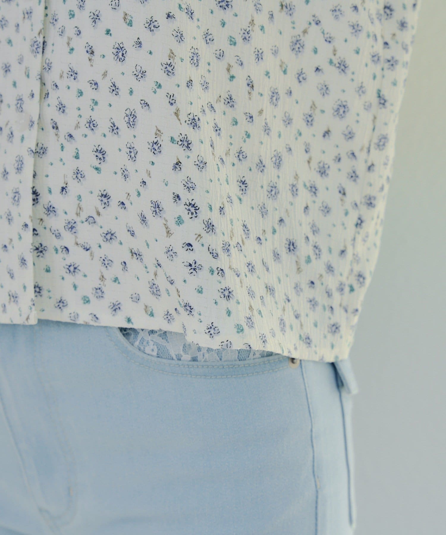 Remind me and forever(リマインドミーアンドフォーエバー) レースBIG襟ブラウス