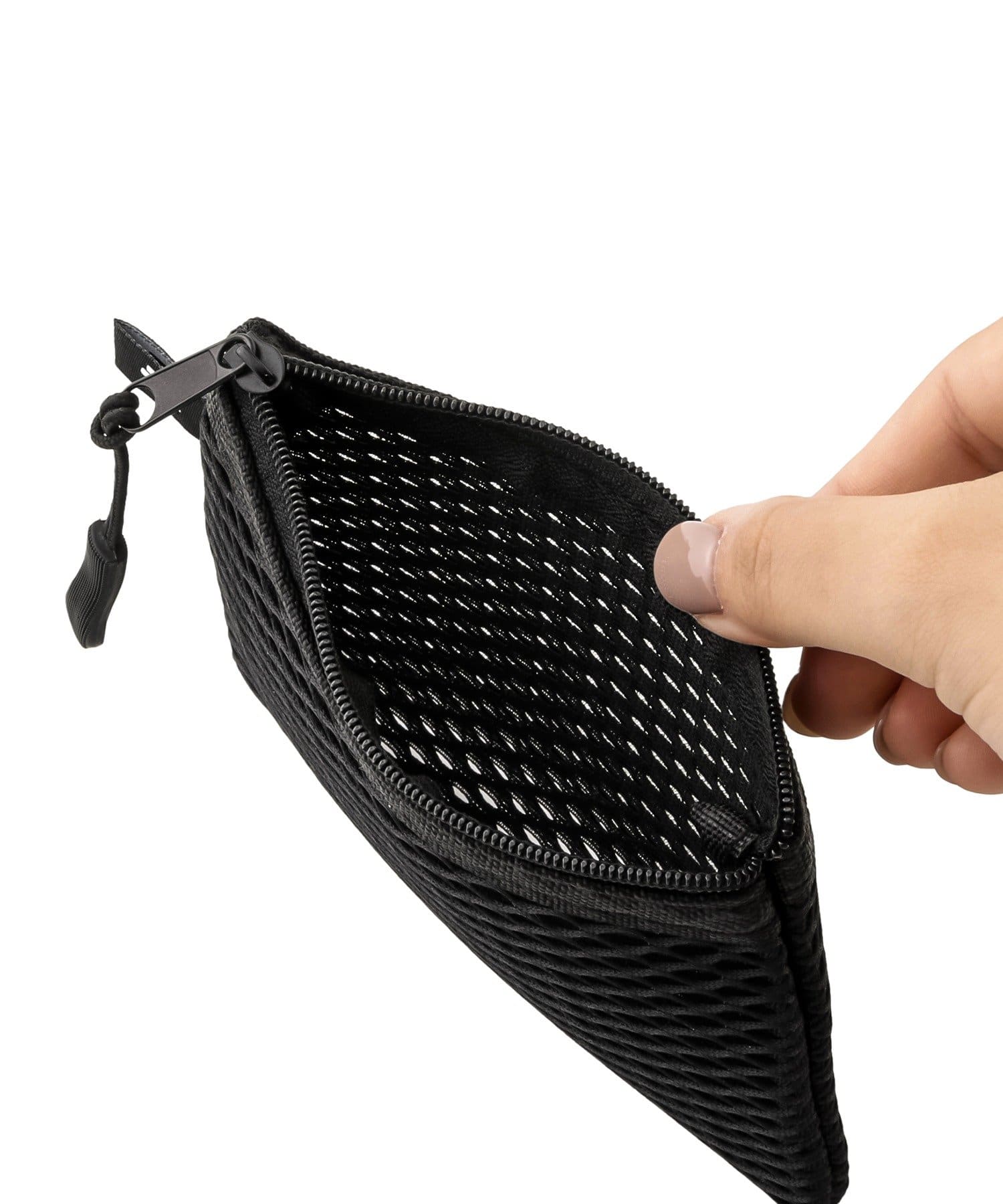 3COINS(スリーコインズ) メッシュ小物ポーチ：S