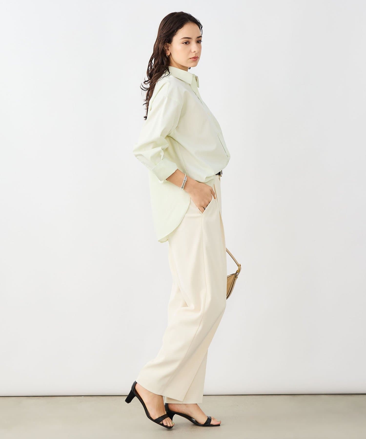 NOLLEY'S(ノーリーズ) ウォッシャブルOX2WAYシャツ