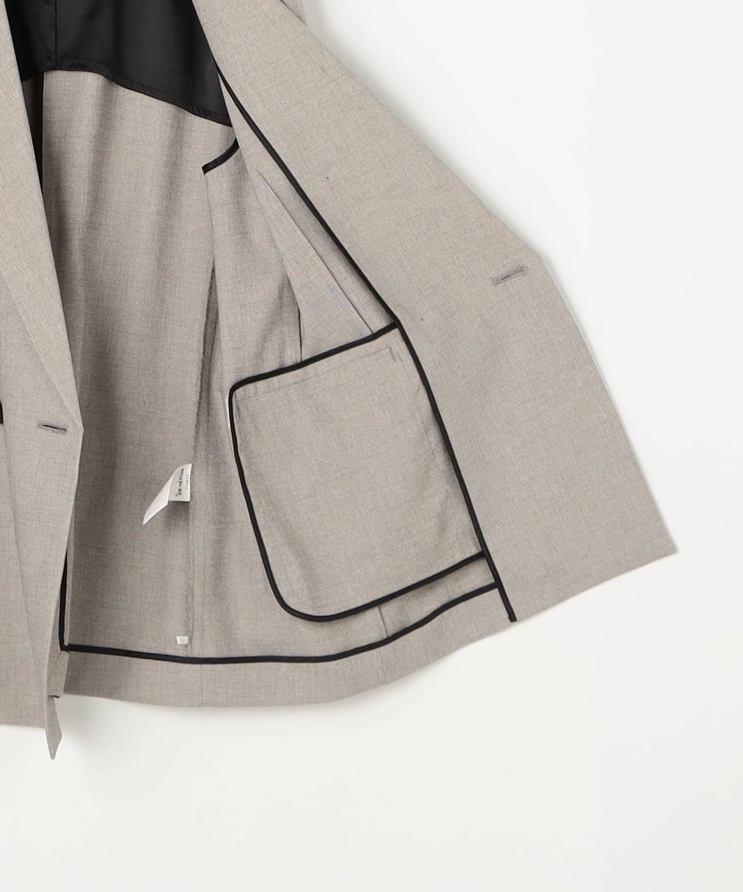 NOLLEY'S(ノーリーズ) 《セットアップ対応》ウォッシャブルドライシャーク2WAYスリットジャケット