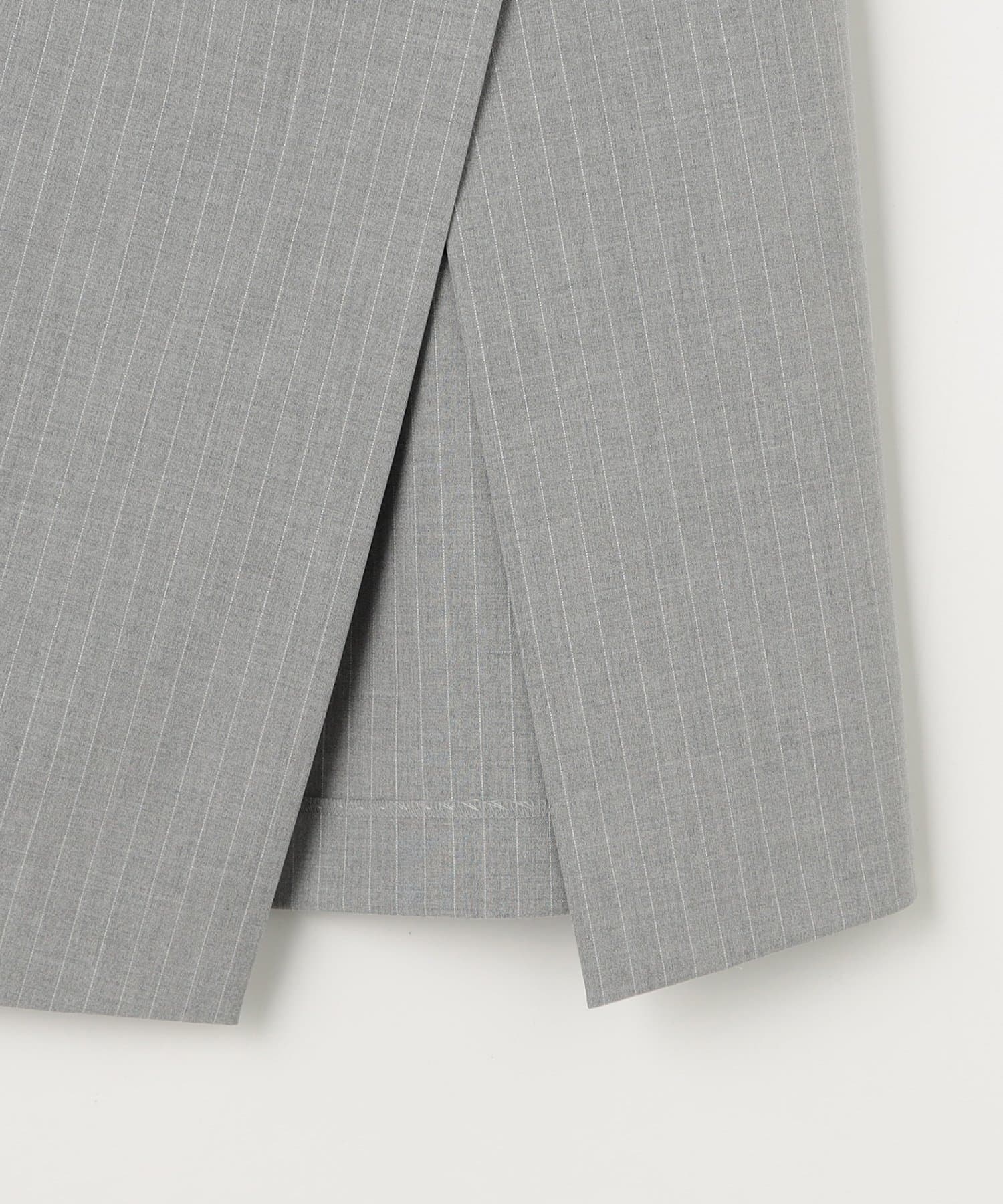 NOLLEY'S(ノーリーズ) ウォッシャブルストライプドレープタイトスカート