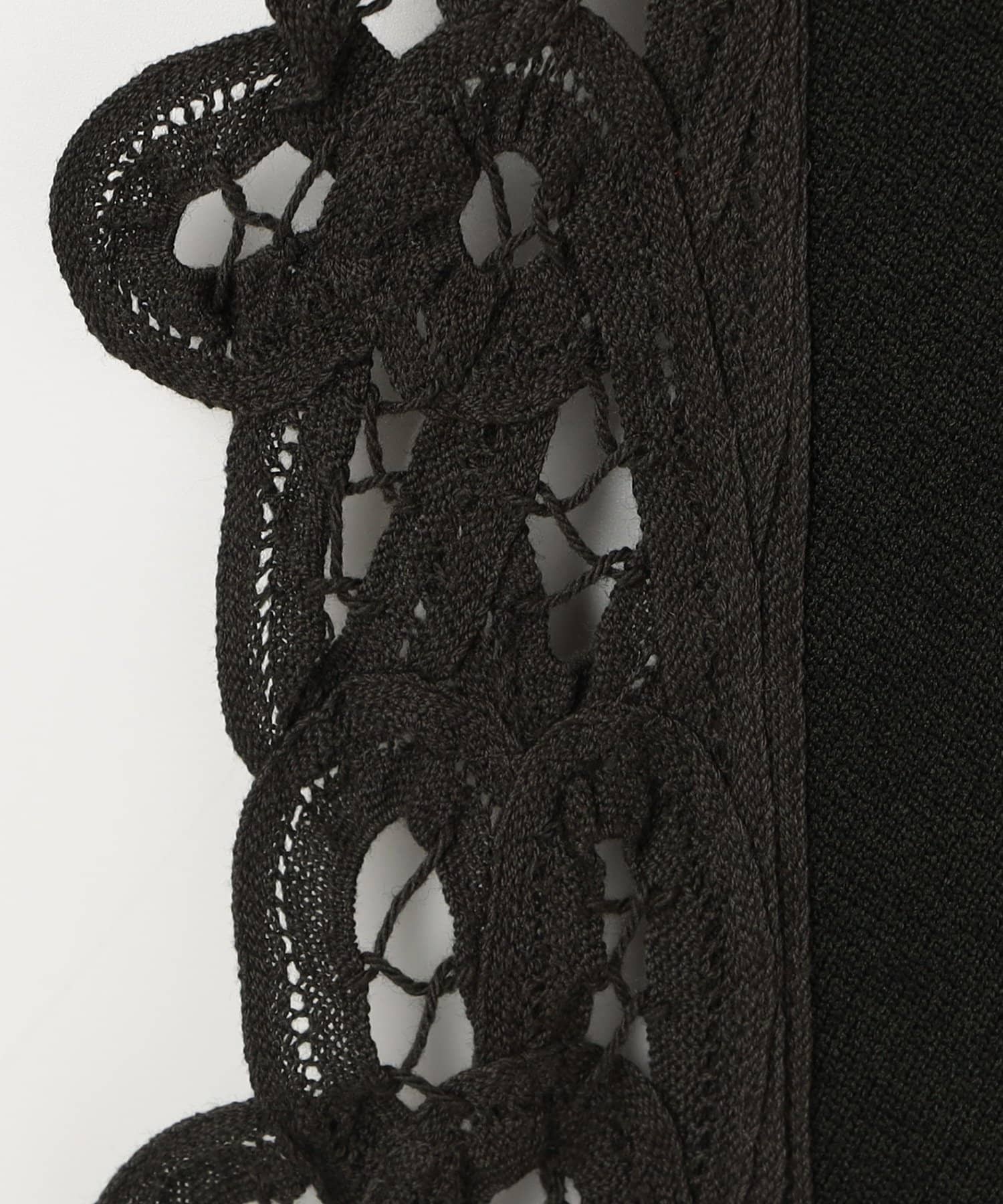 NOLLEY'S(ノーリーズ) 《手洗い可能》バテンレース三角ストール