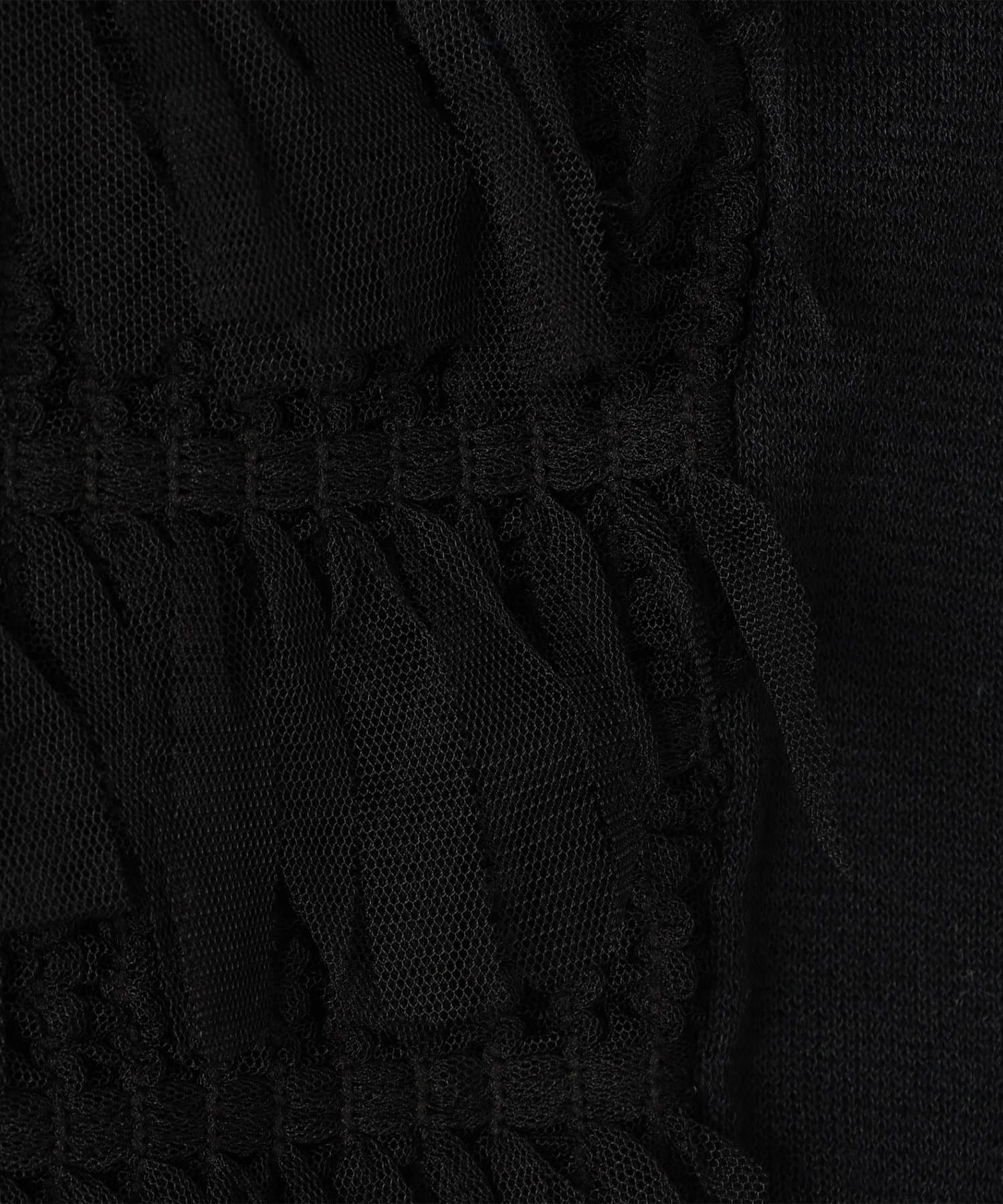 NOLLEY'S(ノーリーズ) 《手洗い可能》チュールフリンジVネックベスト