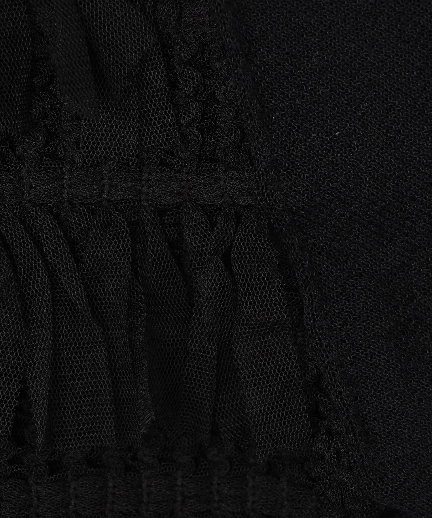 NOLLEY'S(ノーリーズ) 《手洗い可能》チュールフリンジVネックカーディガン