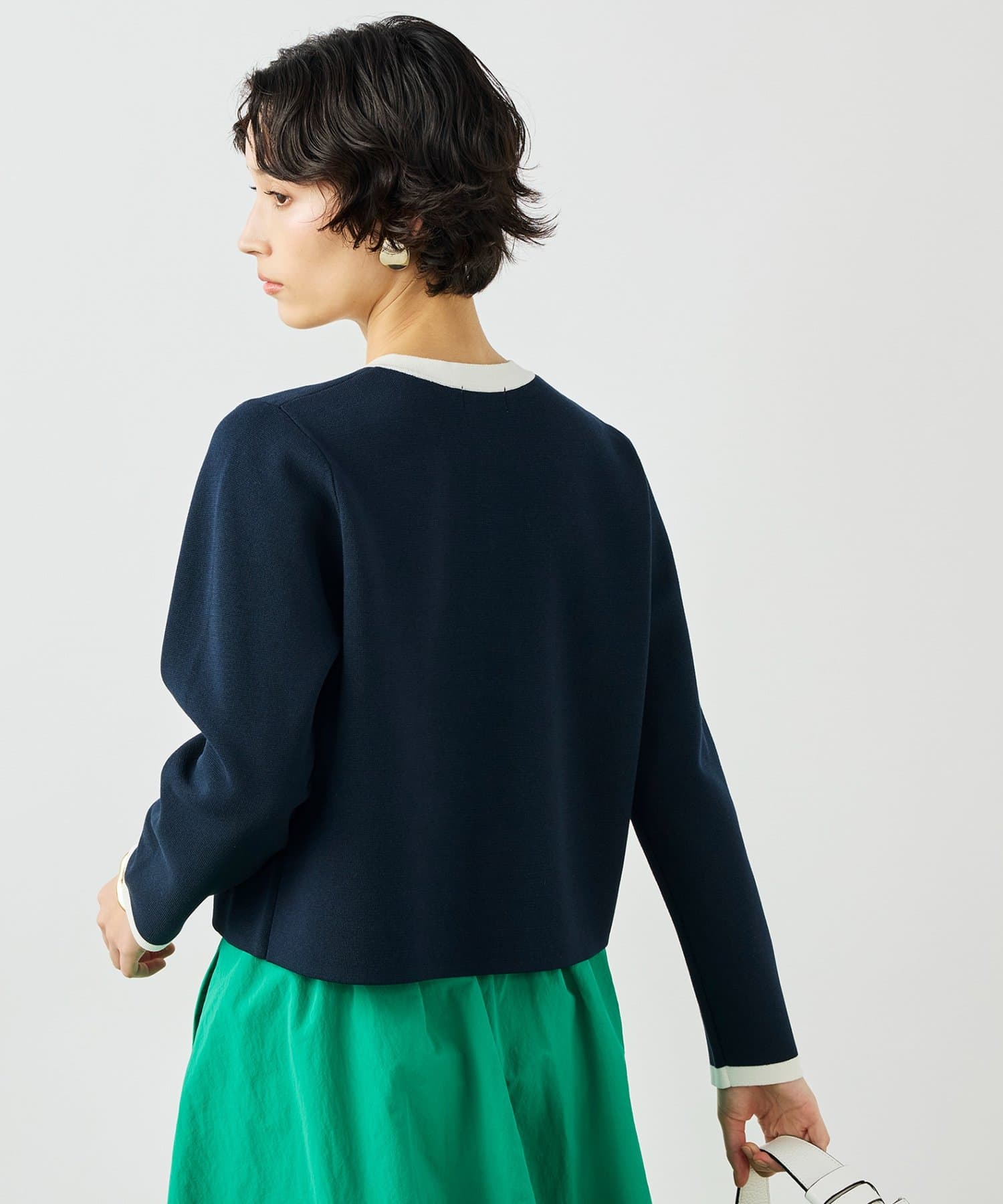 NOLLEY'S(ノーリーズ) 《手洗い可能》ビオグレースミラノリブジャケット