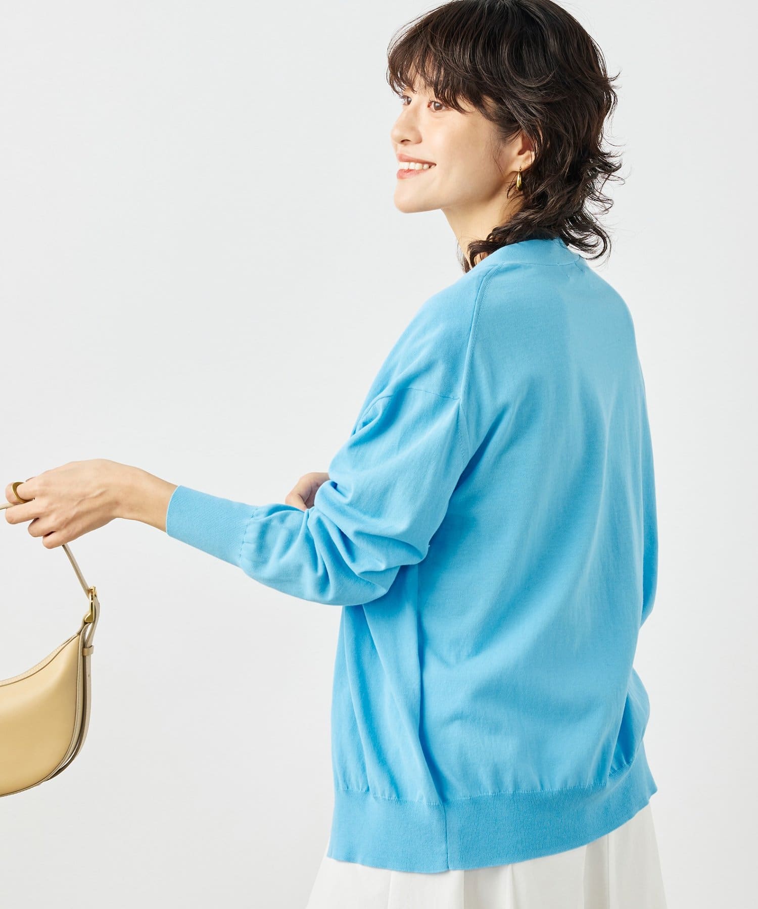 NOLLEY'S(ノーリーズ) 《手洗い可能》ベストドッキングVネックカーディガン