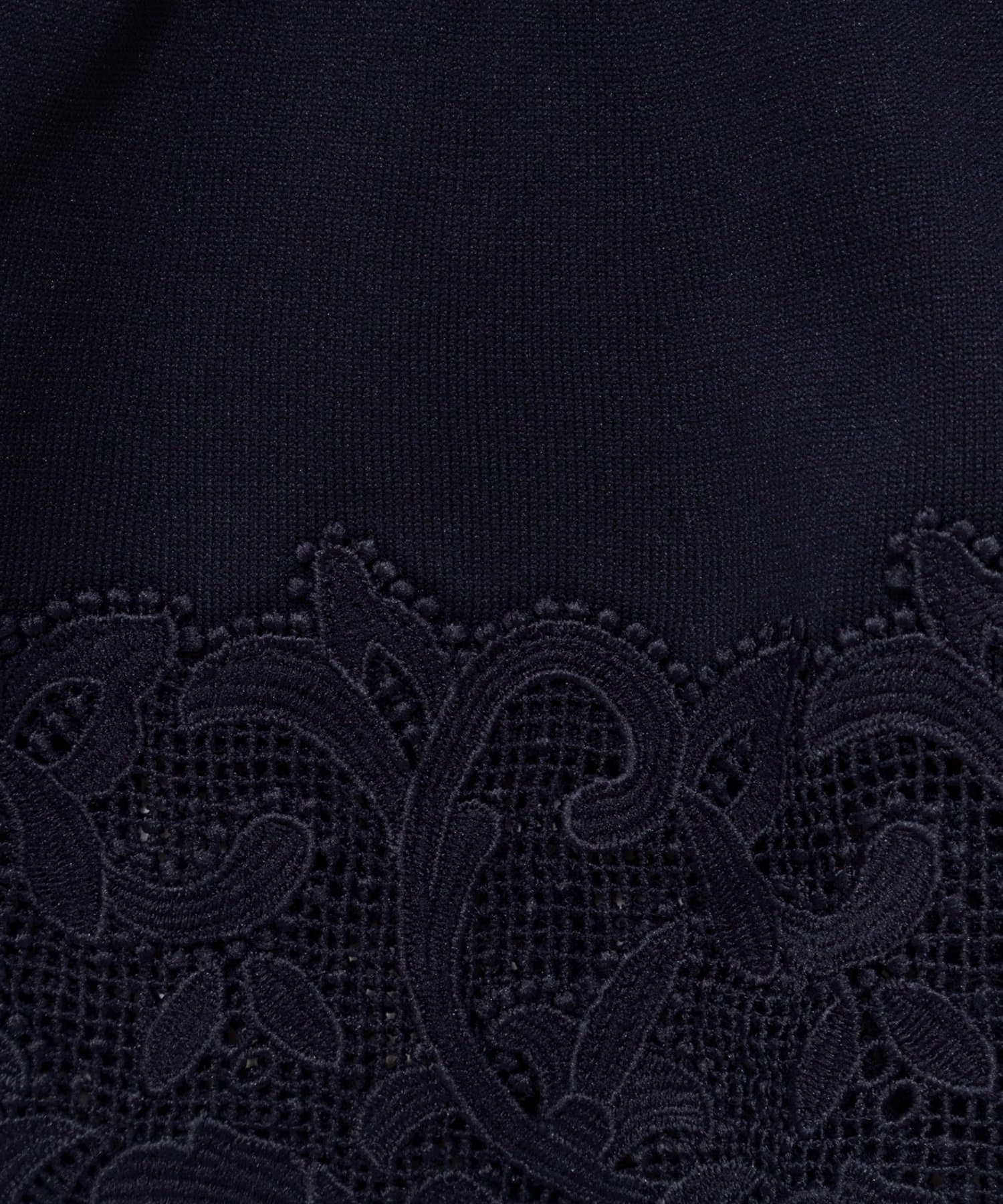 NOLLEY'S(ノーリーズ) 《手洗い可能》レース付きペプラムベスト