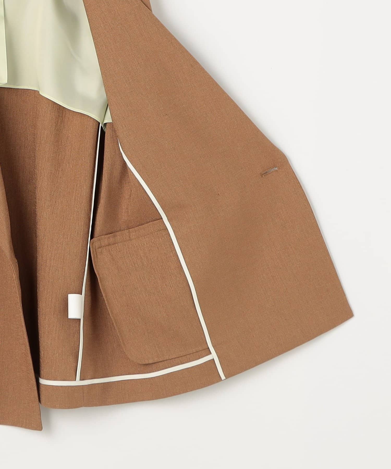 NOLLEY'S(ノーリーズ) ウォッシャブルハイスペック麻調ダブルジャケット