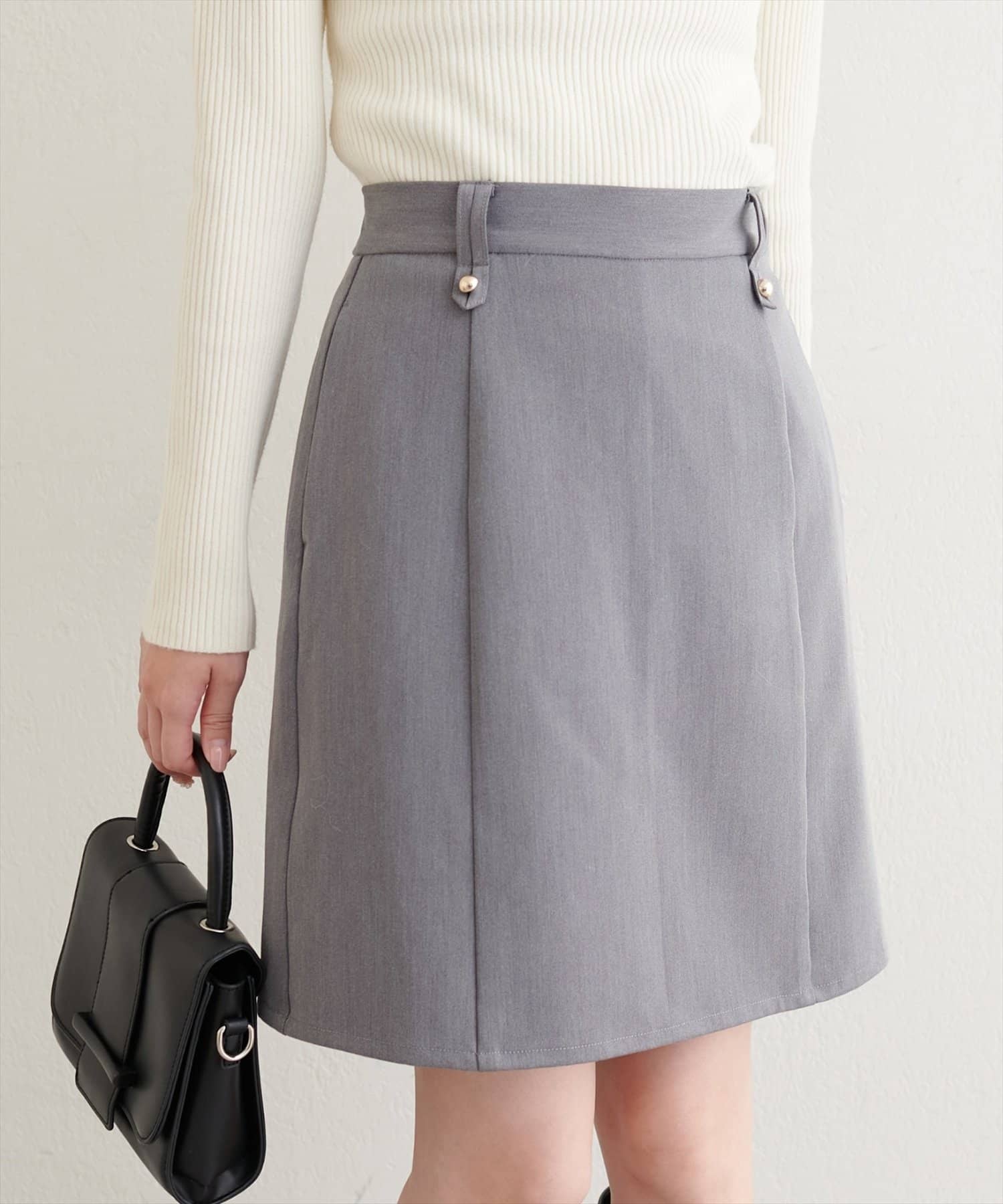 NICE CLAUP / OLIVE des OLIVE OUTLET(ナイスクラップ  / オリーブ デ オリーブ アウトレット) 【natural couture】台形キュロットスカート