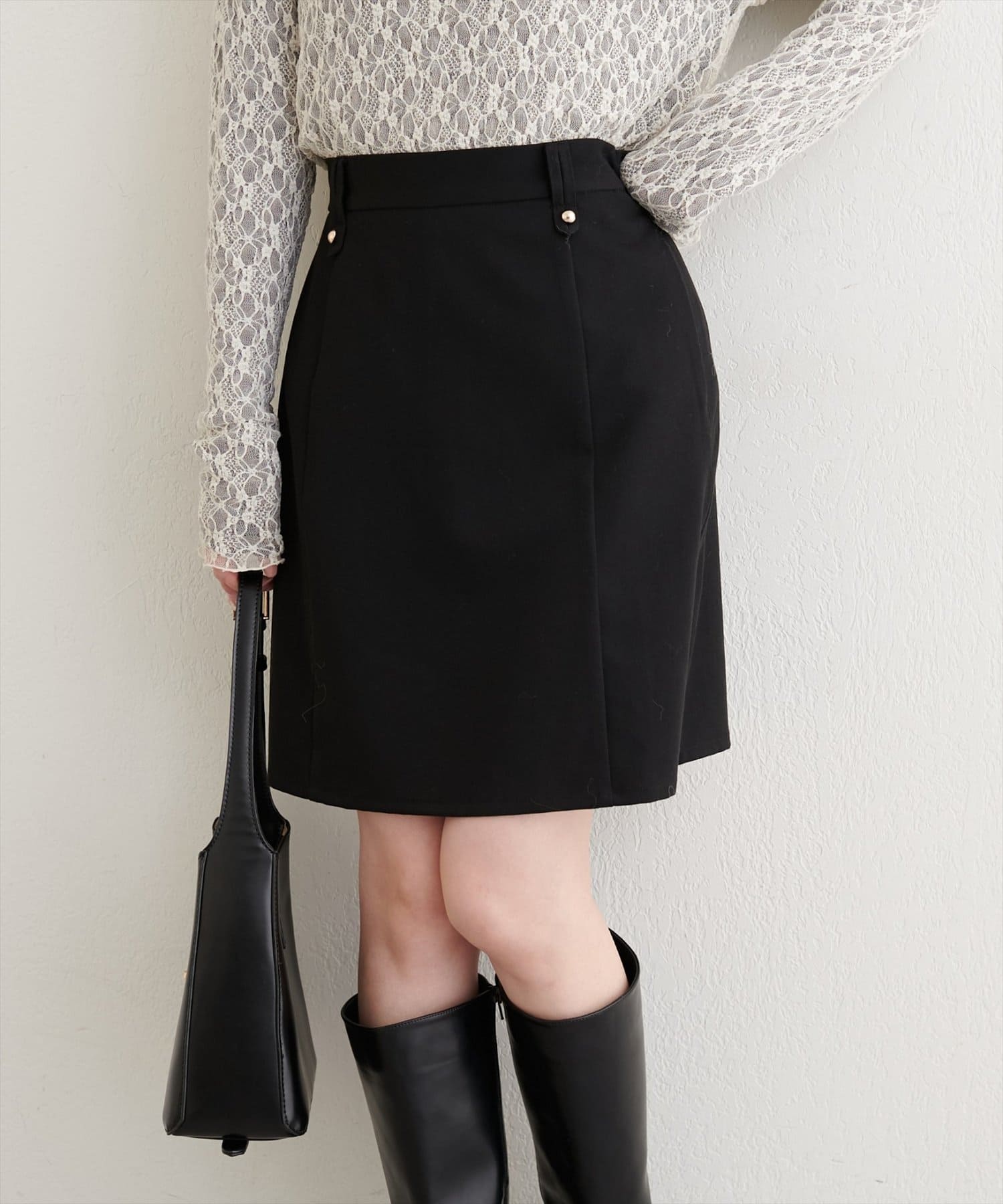 NICE CLAUP / OLIVE des OLIVE OUTLET(ナイスクラップ  / オリーブ デ オリーブ アウトレット) 【natural couture】台形キュロットスカート