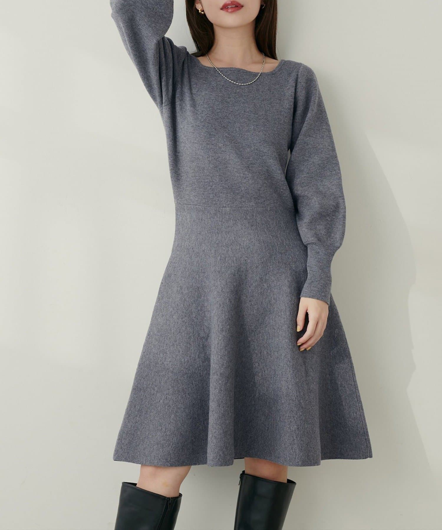 NICE CLAUP / OLIVE des OLIVE OUTLET(ナイスクラップ  / オリーブ デ オリーブ アウトレット) 【natural couture】前後2WAYミニワンピース