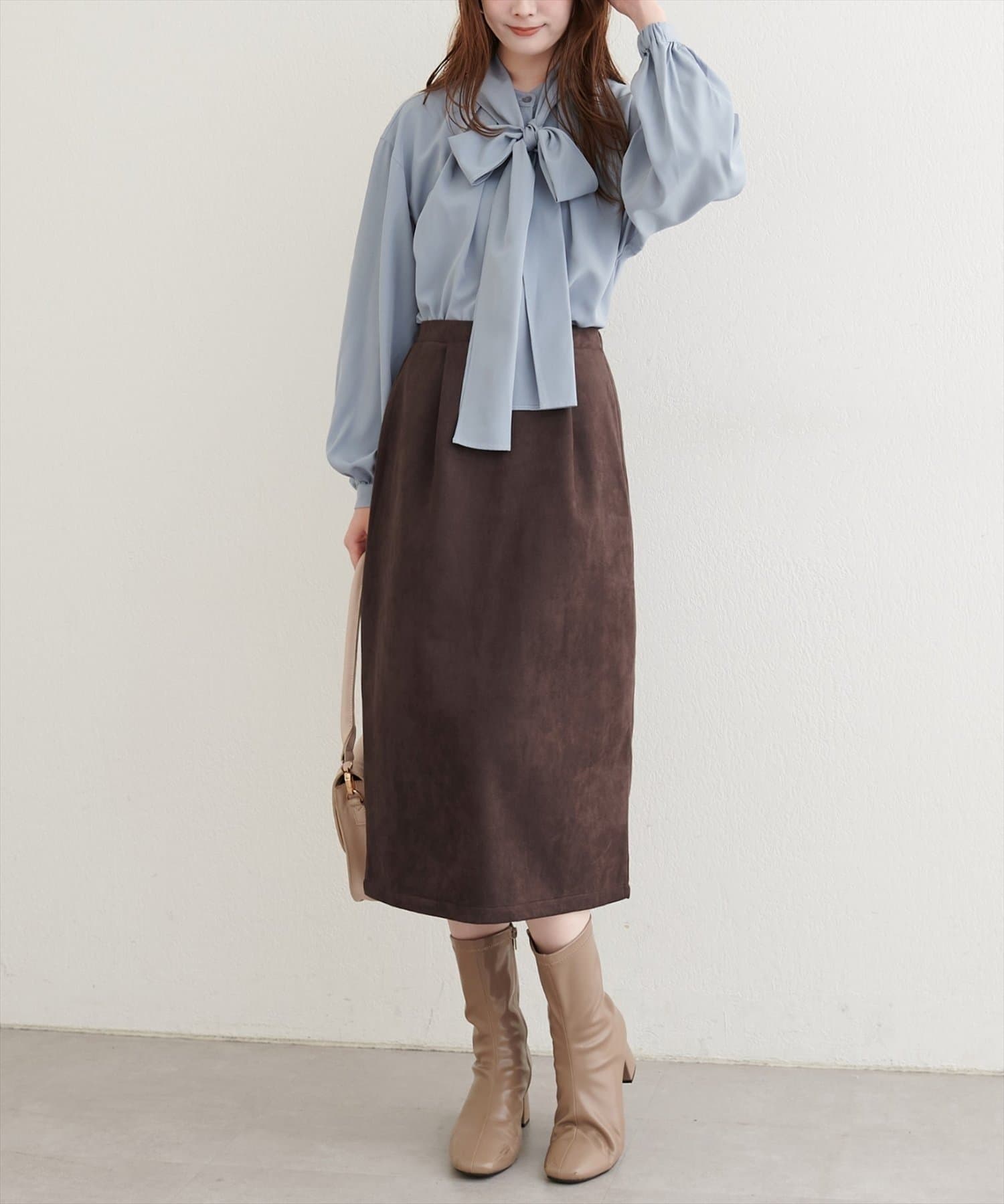 NICE CLAUP / OLIVE des OLIVE OUTLET(ナイスクラップ  / オリーブ デ オリーブ アウトレット) 【EVERY.VERY niceclaup】セミタイトミディ丈スカート