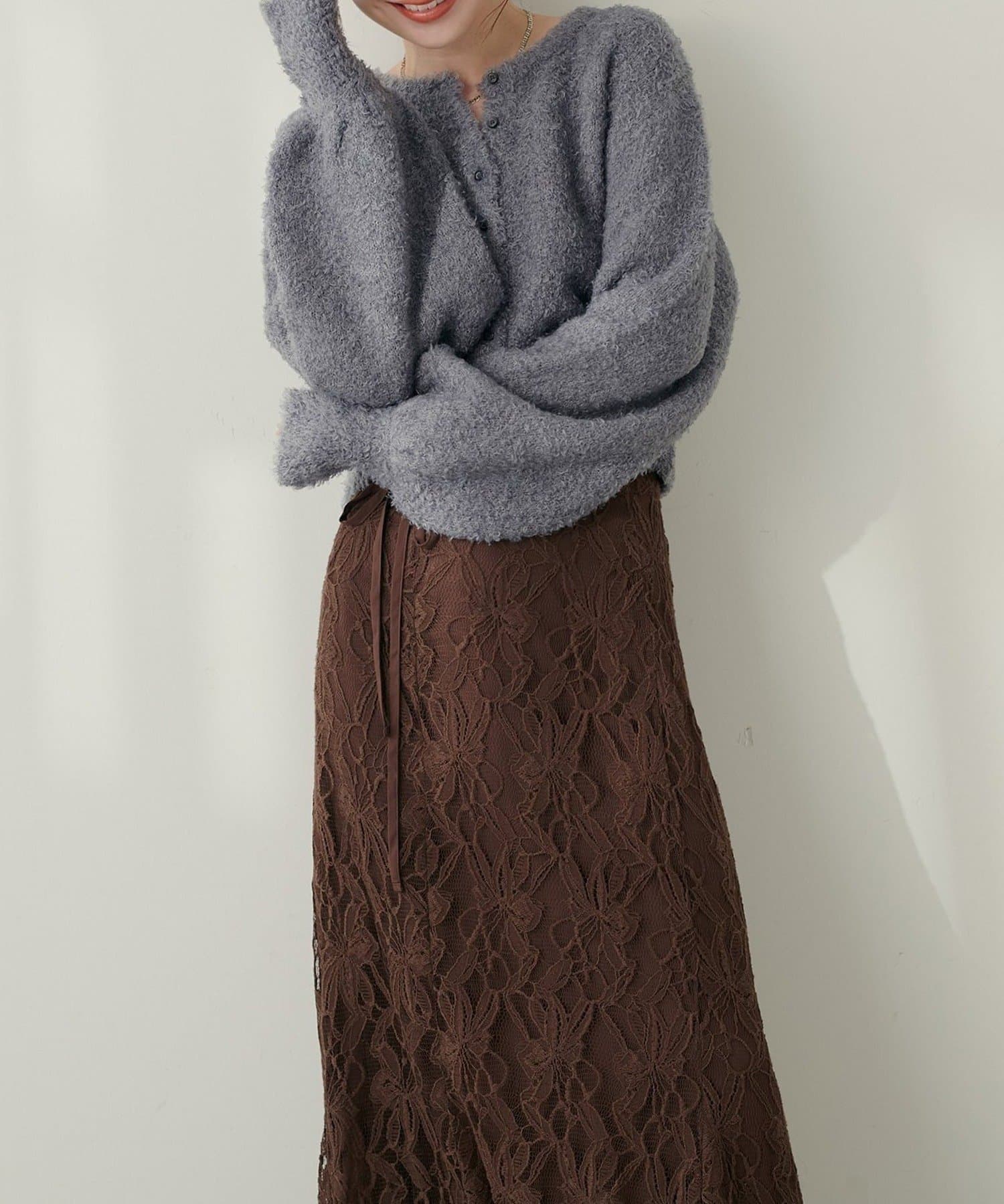 NICE CLAUP / OLIVE des OLIVE OUTLET(ナイスクラップ  / オリーブ デ オリーブ アウトレット) 【EVERY.VERY niceclaup】クロップドカーディガン