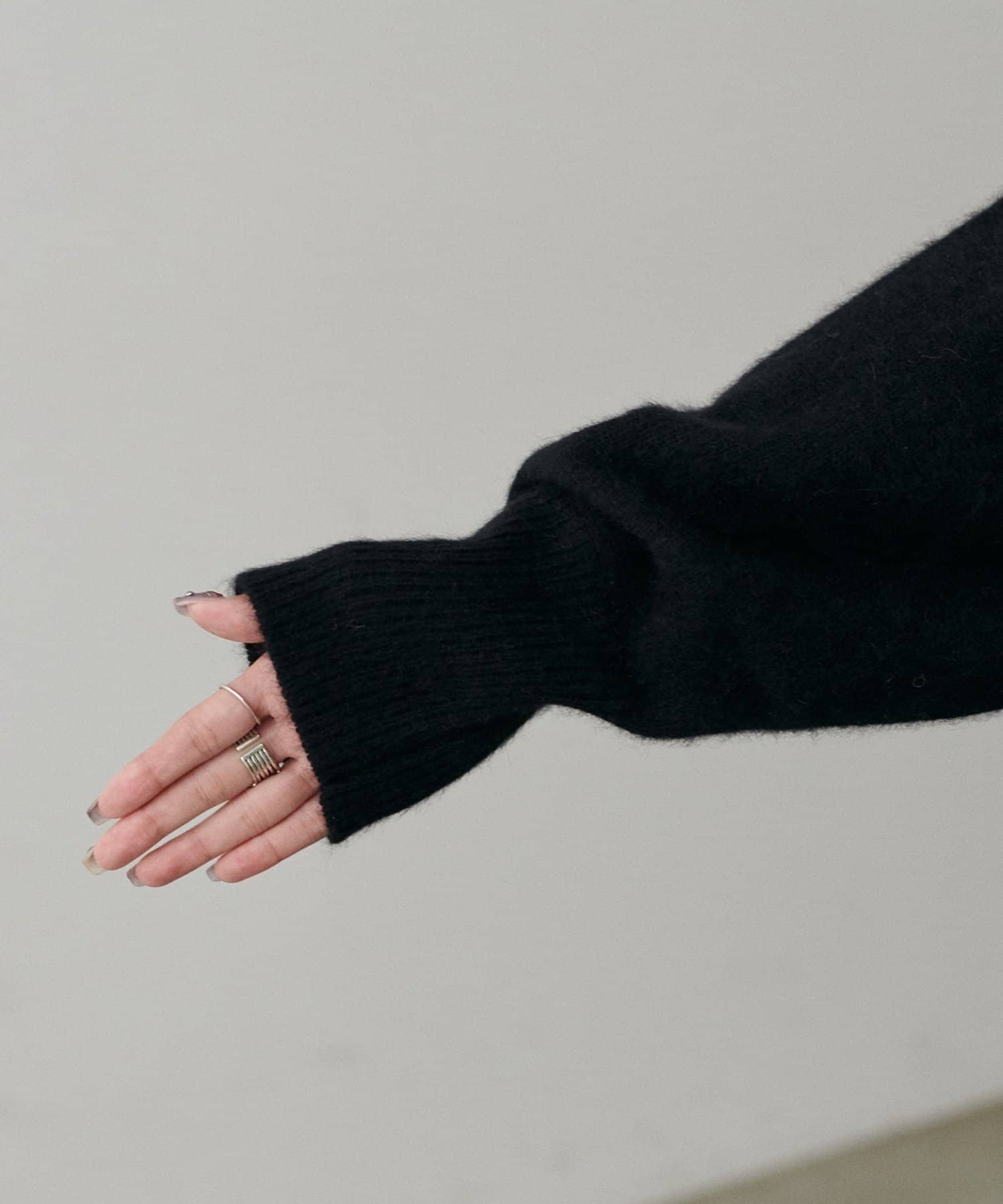 NICE CLAUP / OLIVE des OLIVE OUTLET(ナイスクラップ  / オリーブ デ オリーブ アウトレット) 【LARUTA】FOX混２WAYニットプルオーバー