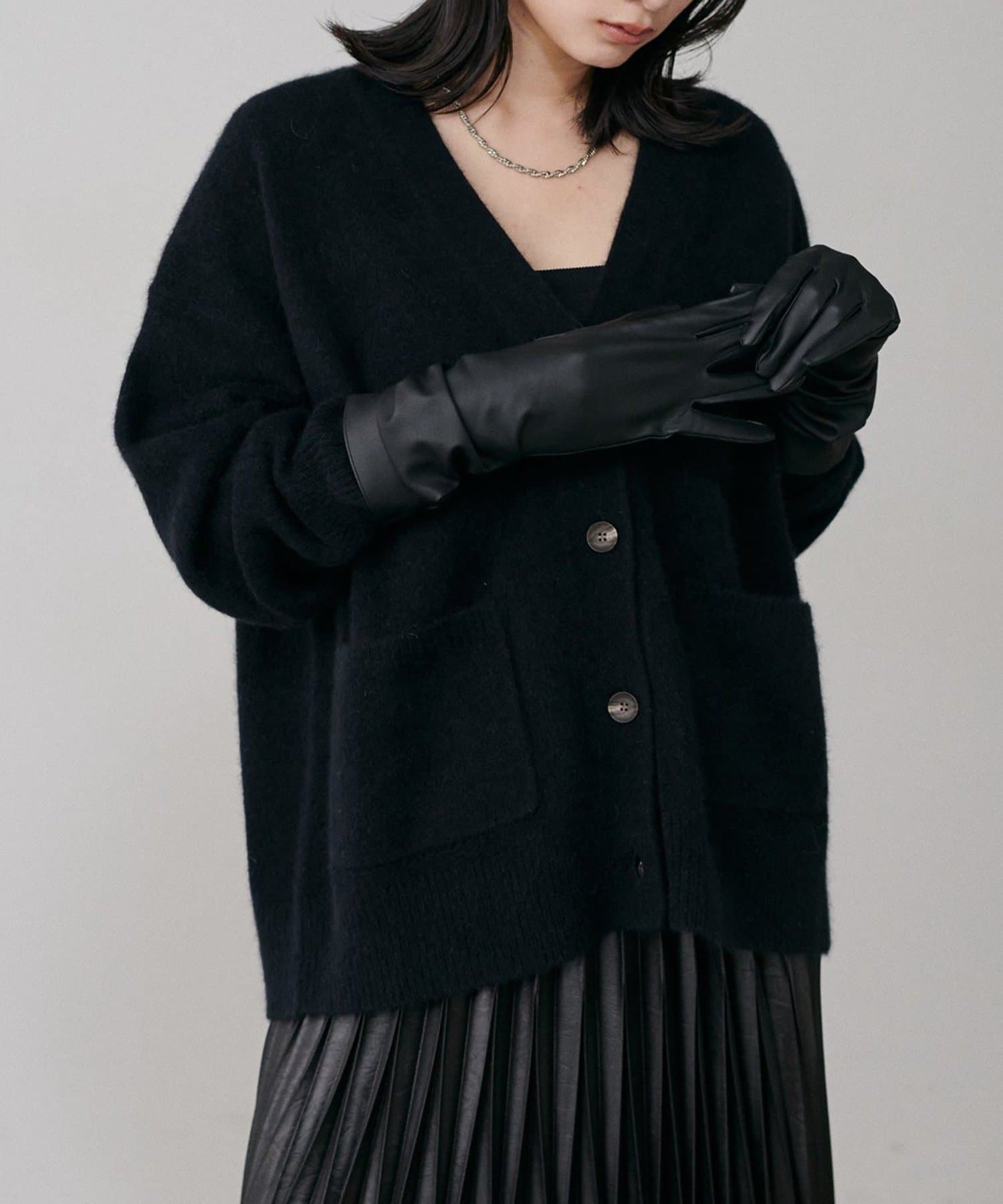 NICE CLAUP / OLIVE des OLIVE OUTLET(ナイスクラップ  / オリーブ デ オリーブ アウトレット) 【LARUTA】フォックスウールふわふわカーディガン