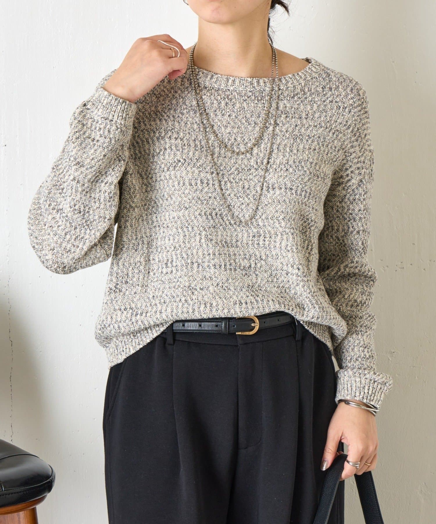 Jena　espace merveilleux(ジェナ　エスパスメルヴェイユ) メランジニット