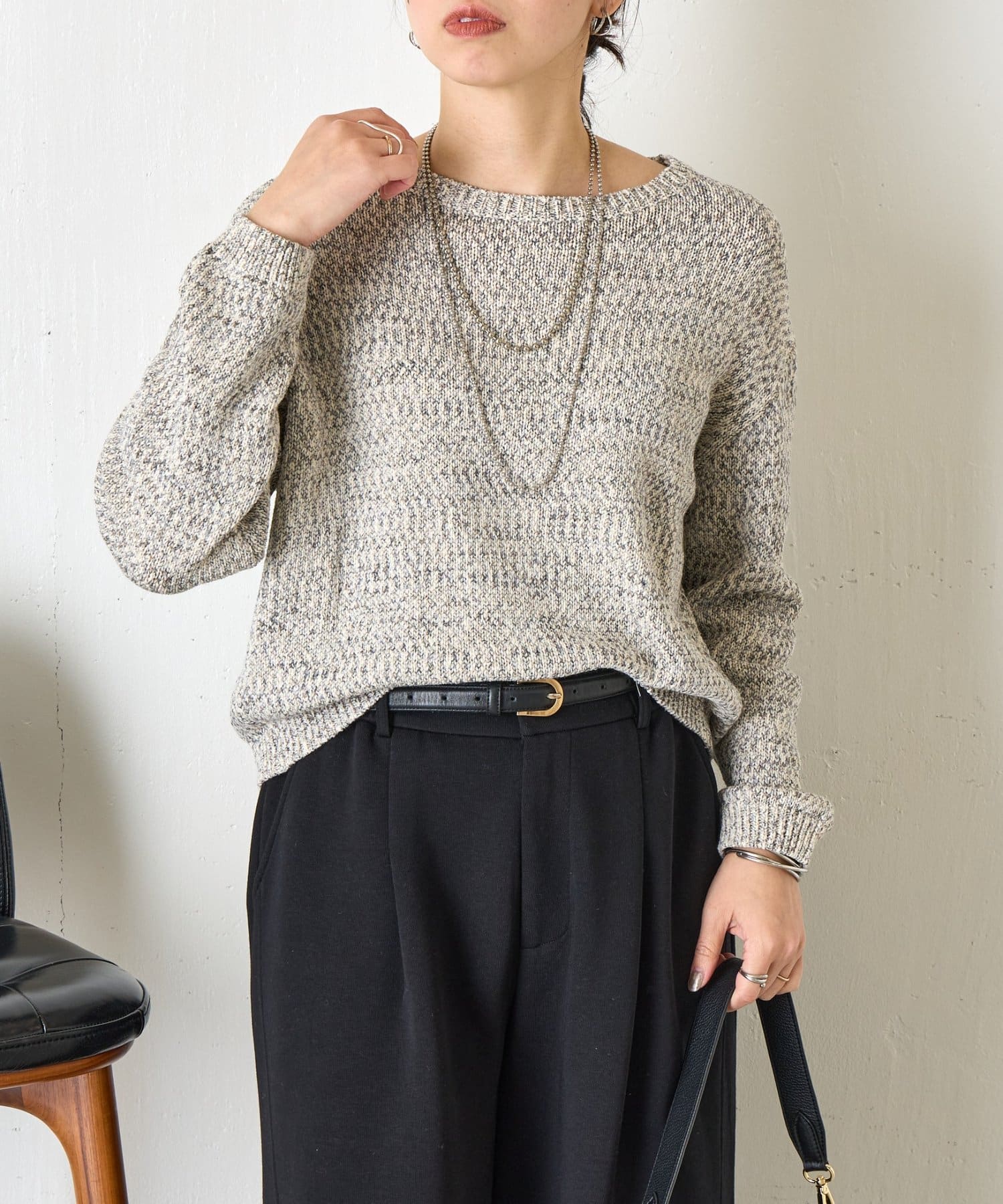 Jena　espace merveilleux(ジェナ　エスパスメルヴェイユ) メランジニット