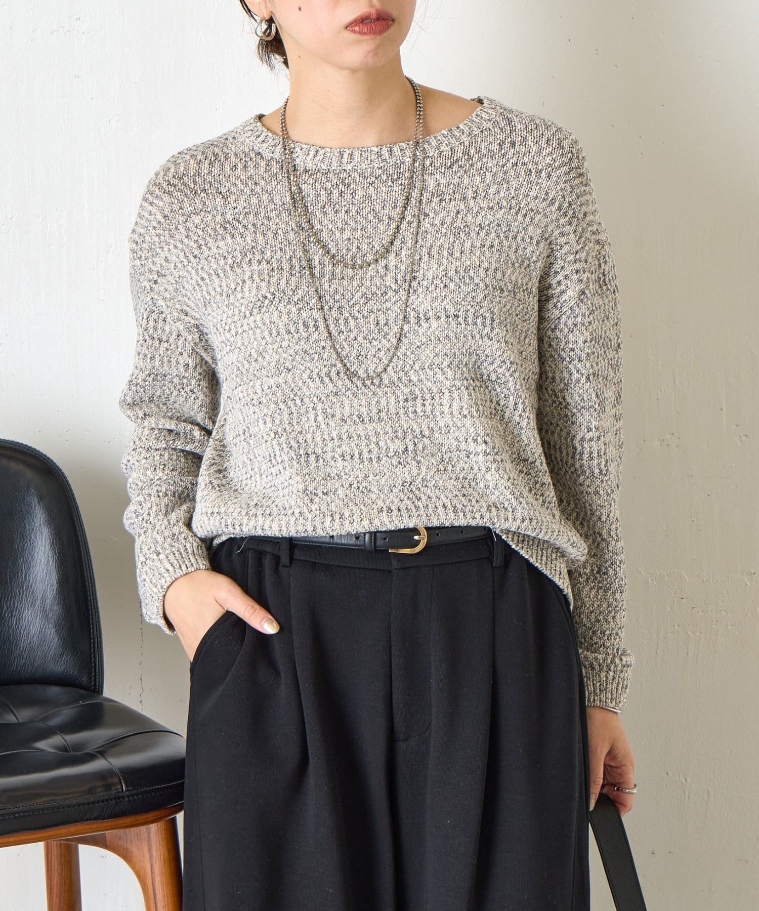 Jena　espace merveilleux(ジェナ　エスパスメルヴェイユ) メランジニット