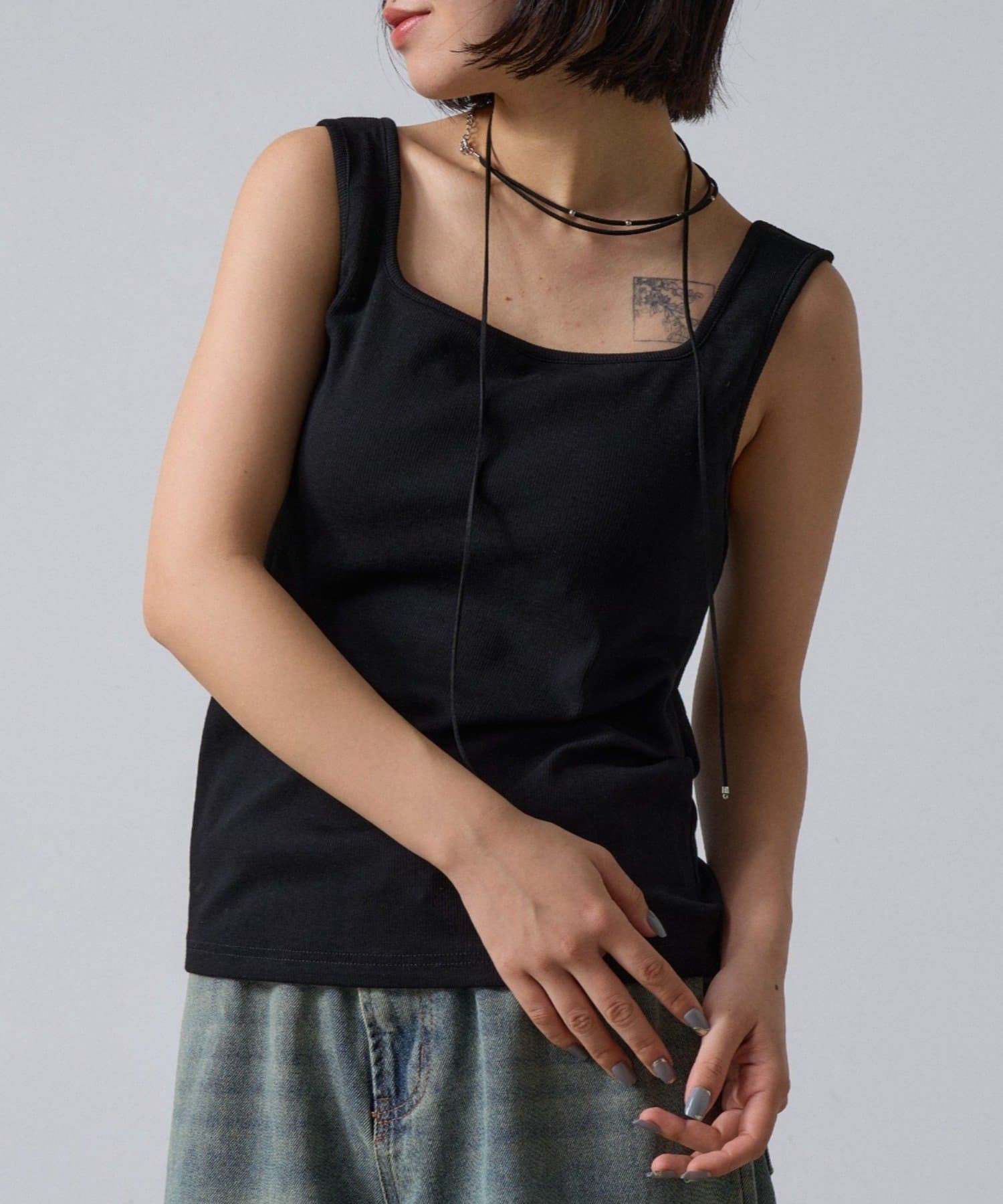 -goocy-(グーシー) テレコカップ付きスクエアタンク