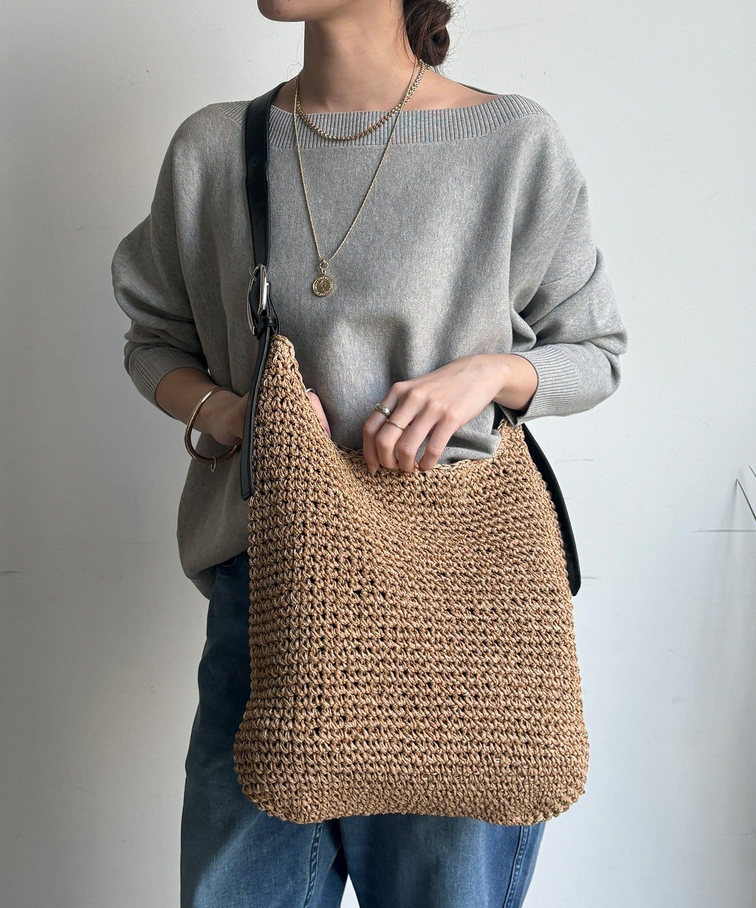 DOUDOU(ドゥドゥ) フリーハンドルクロッシュトート