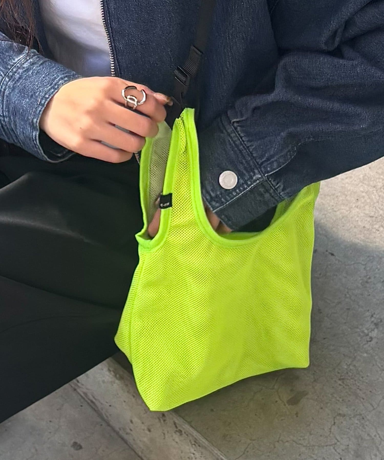 COLONY 2139(コロニー トゥーワンスリーナイン) 【リバーシブル】ミニメッシュショッピングバッグ