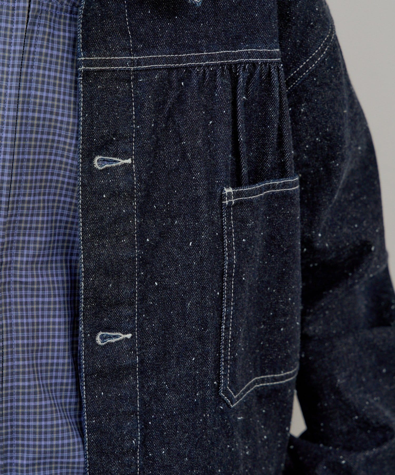 Kastane(カスタネ) 【WHIMSIC】ネップデニムワークジャケット