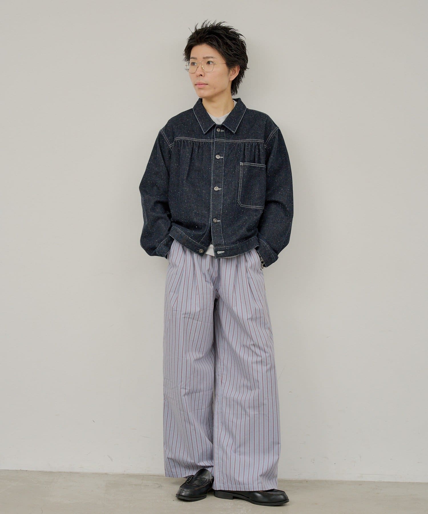 Kastane(カスタネ) 【WHIMSIC】ネップデニムワークジャケット