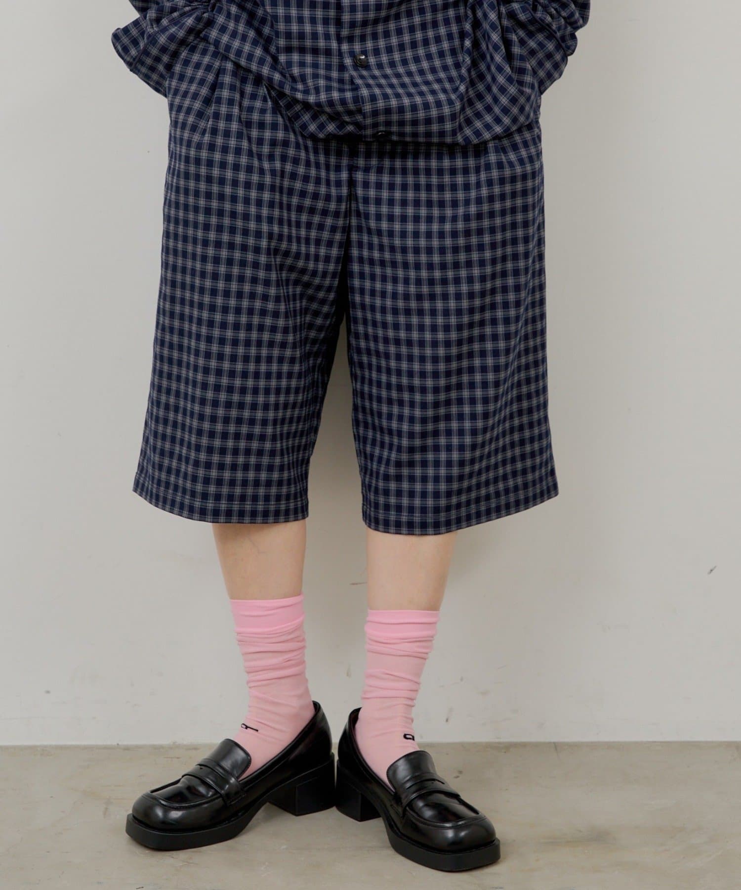 Kastane(カスタネ) 【WHIMSIC/SETUP対応/2サイズ展開】パイピングパジャマショートパンツ