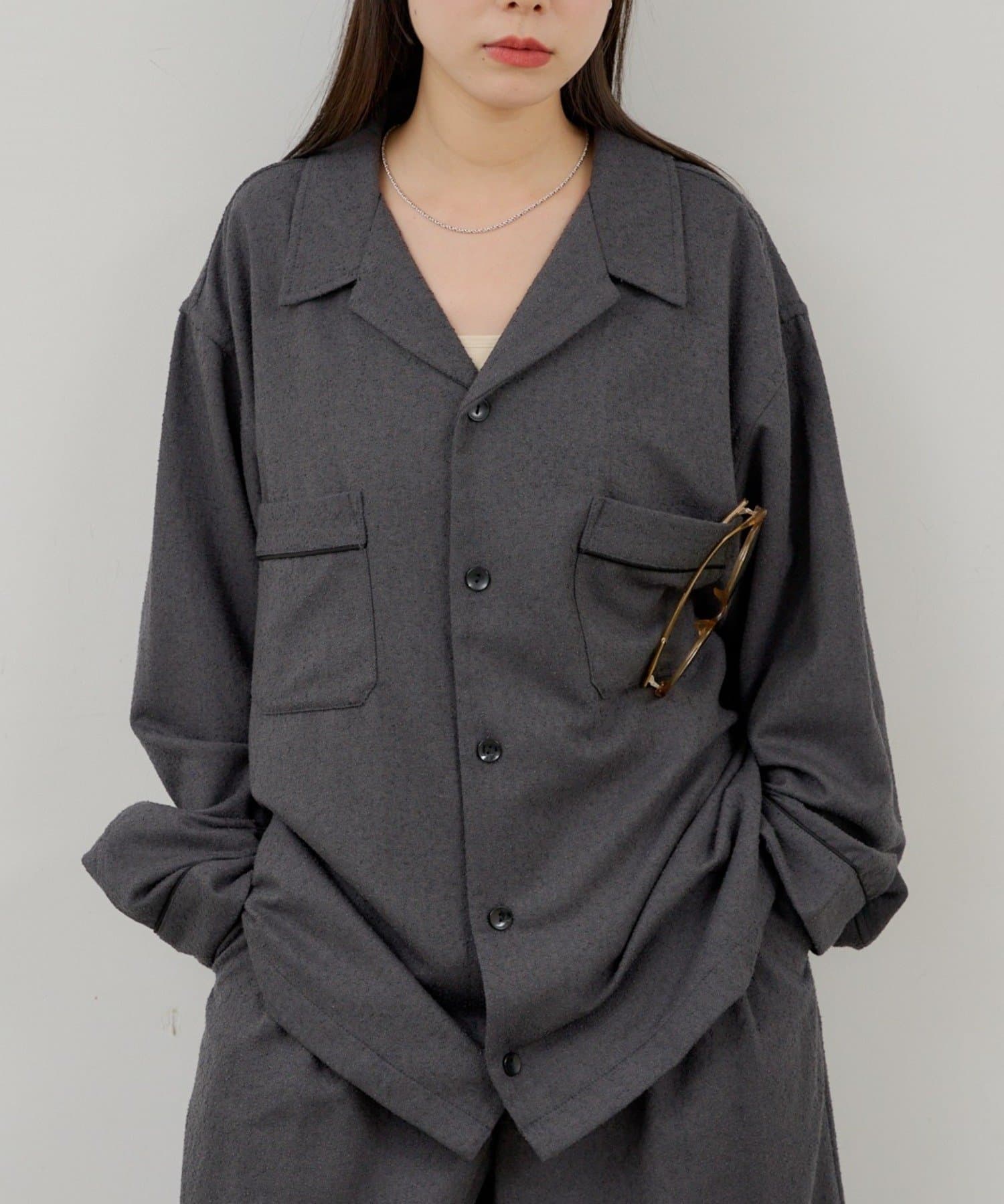 Kastane(カスタネ) 【WHIMSIC/SETUP対応/2サイズ展開】パイピングパジャマシャツ