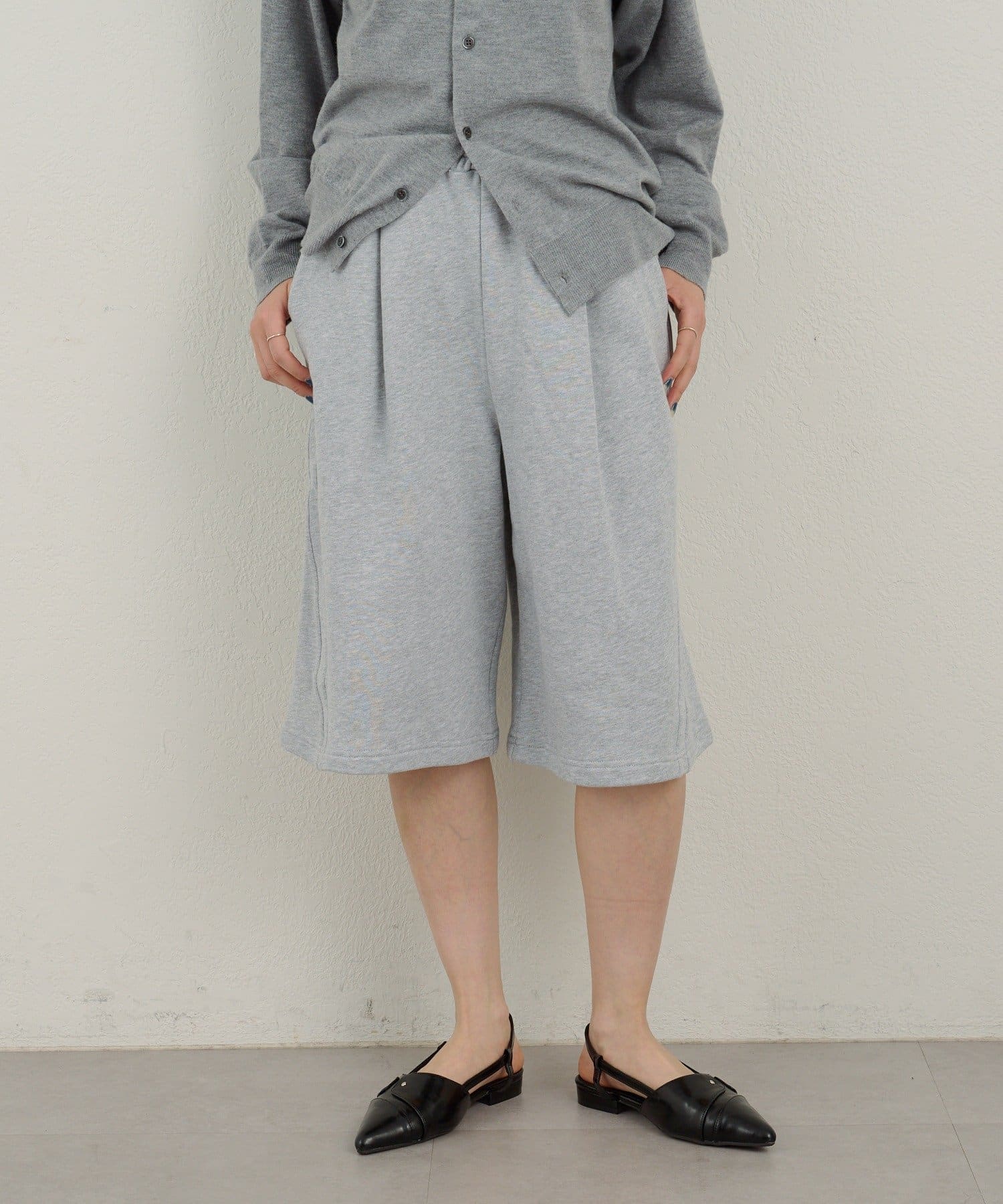 Kastane(カスタネ) 【WHIMSIC/2サイズ展開】ツイストシームスウェットショーツ